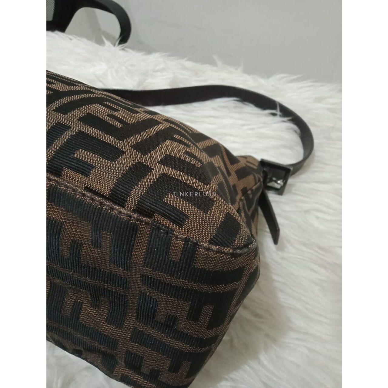 Fendi Mamma Baguette Zucca Print Shoulder Bag