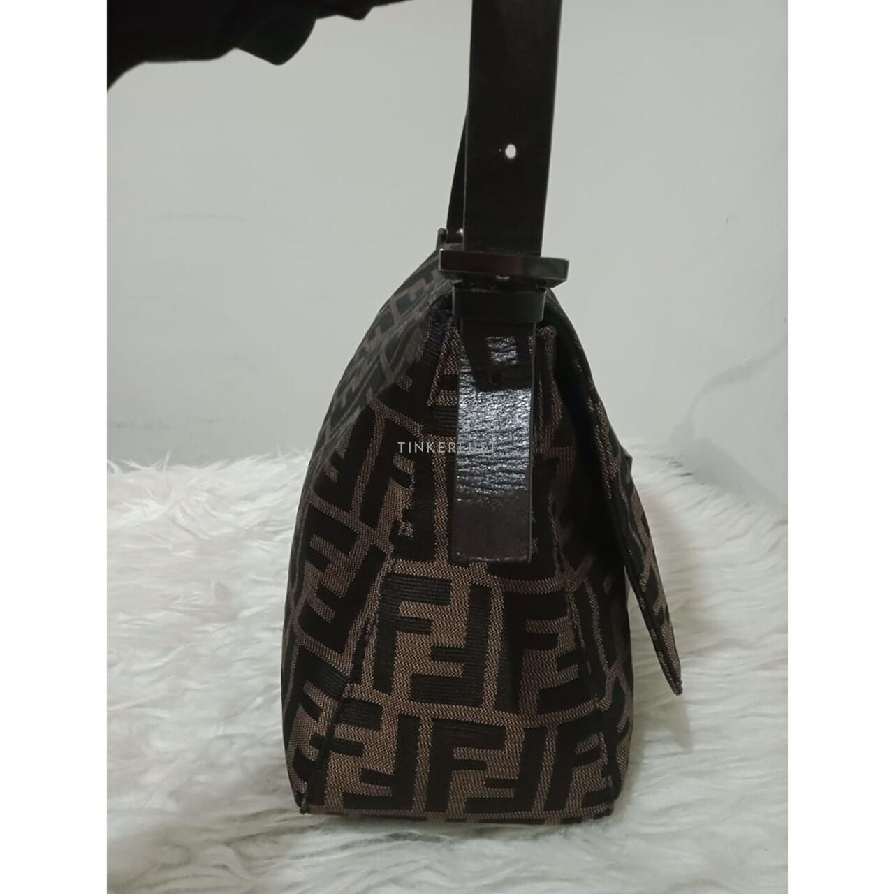 Fendi Mamma Baguette Zucca Print Shoulder Bag