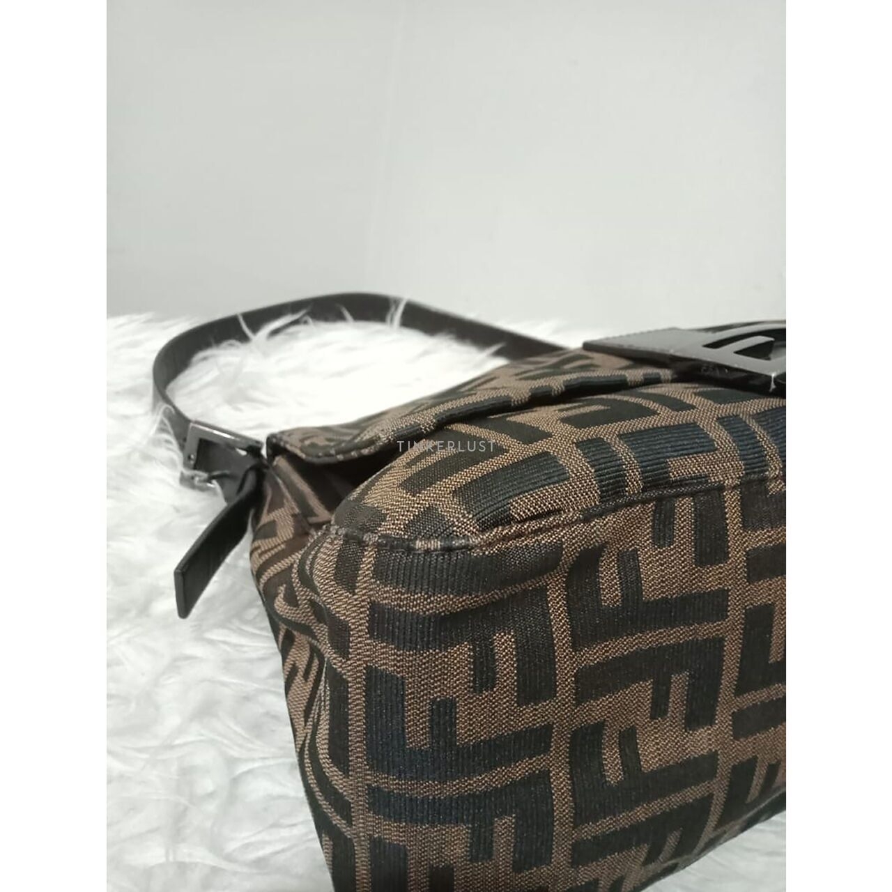 Fendi Mamma Baguette Zucca Print Shoulder Bag