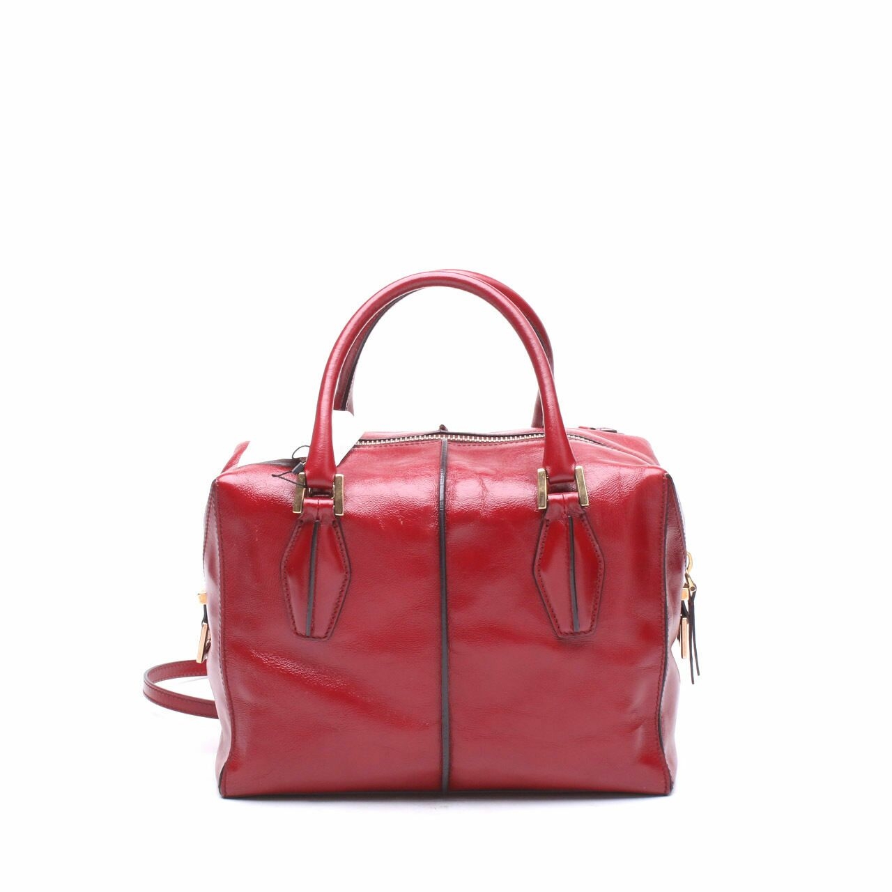 Tod's Red Satchel Bag