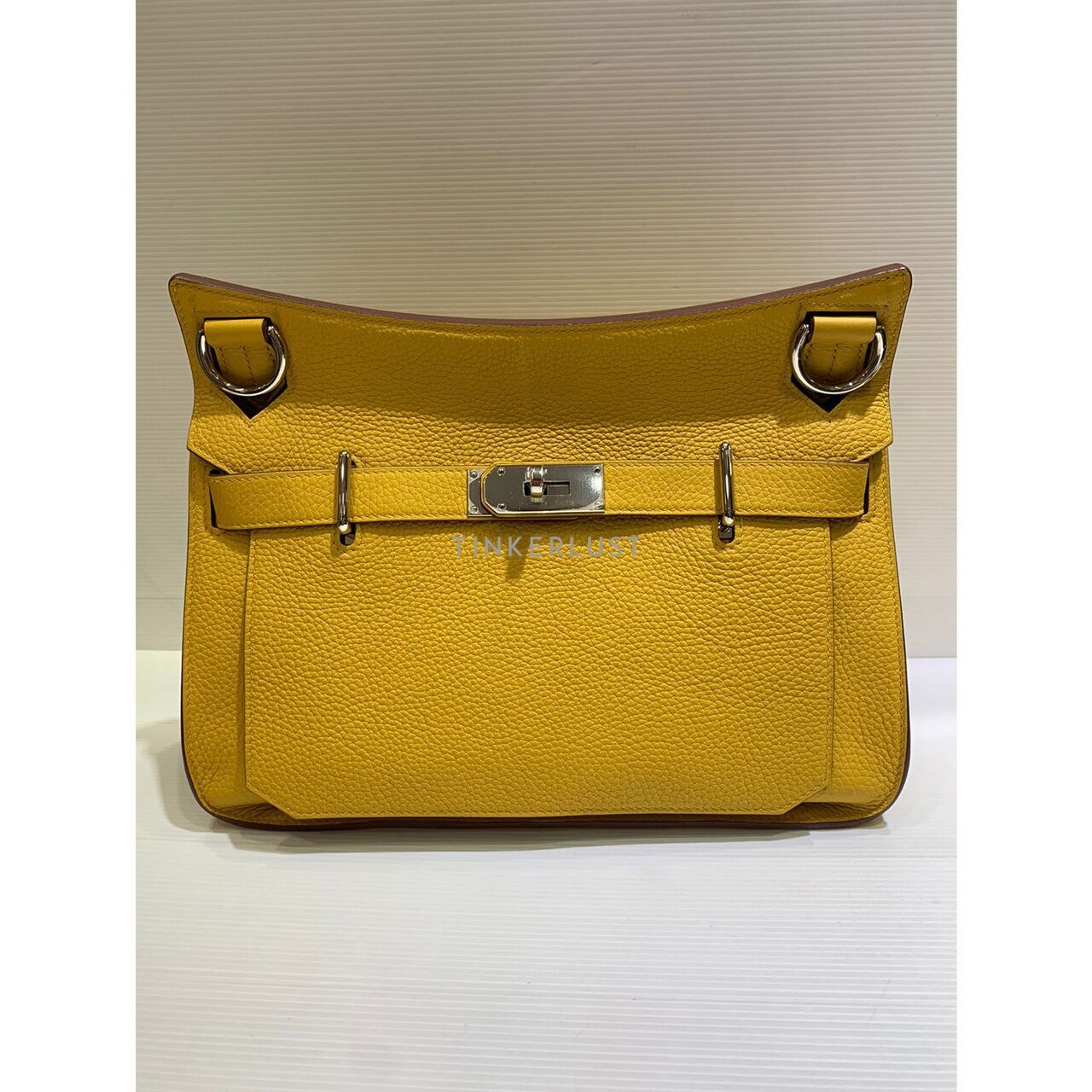 Hermes Jypsiere 31 Clemence Yellow # D 2019 Sling Bag 