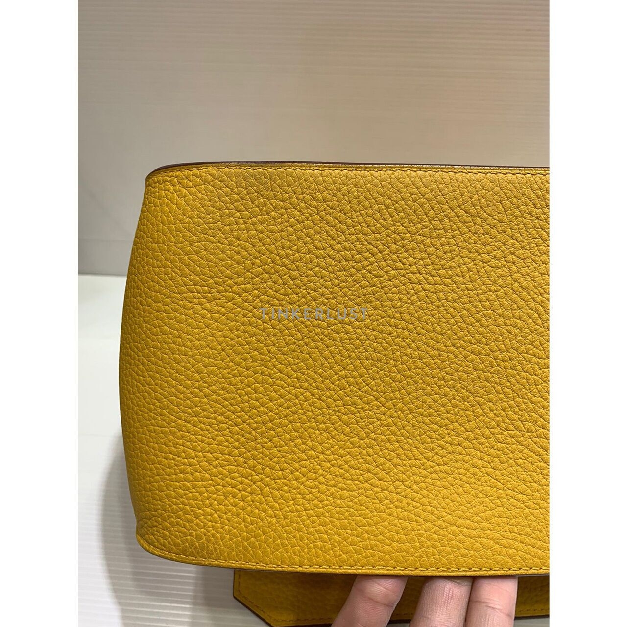 Hermes Jypsiere 31 Clemence Yellow # D 2019 Sling Bag 