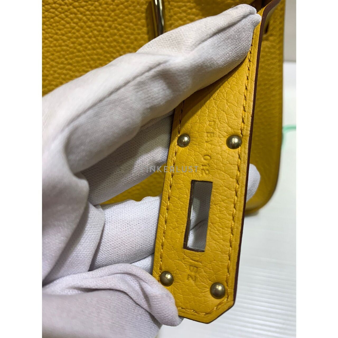 Hermes Jypsiere 31 Clemence Yellow # D 2019 Sling Bag 