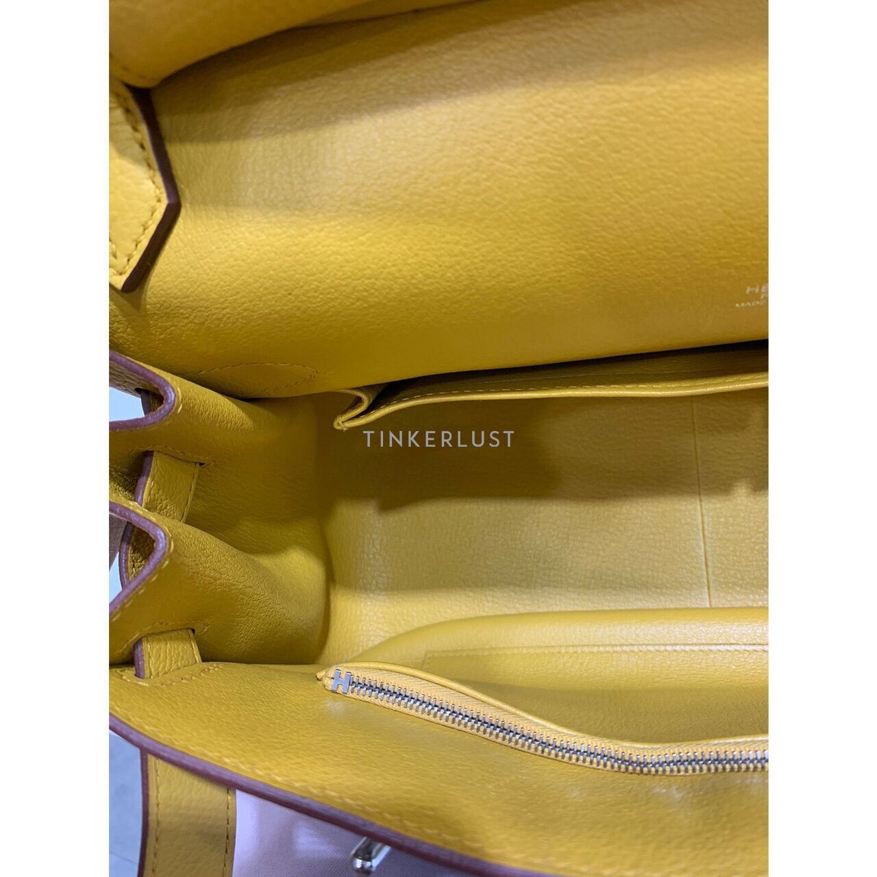 Hermes Jypsiere 31 Clemence Yellow # D 2019 Sling Bag 