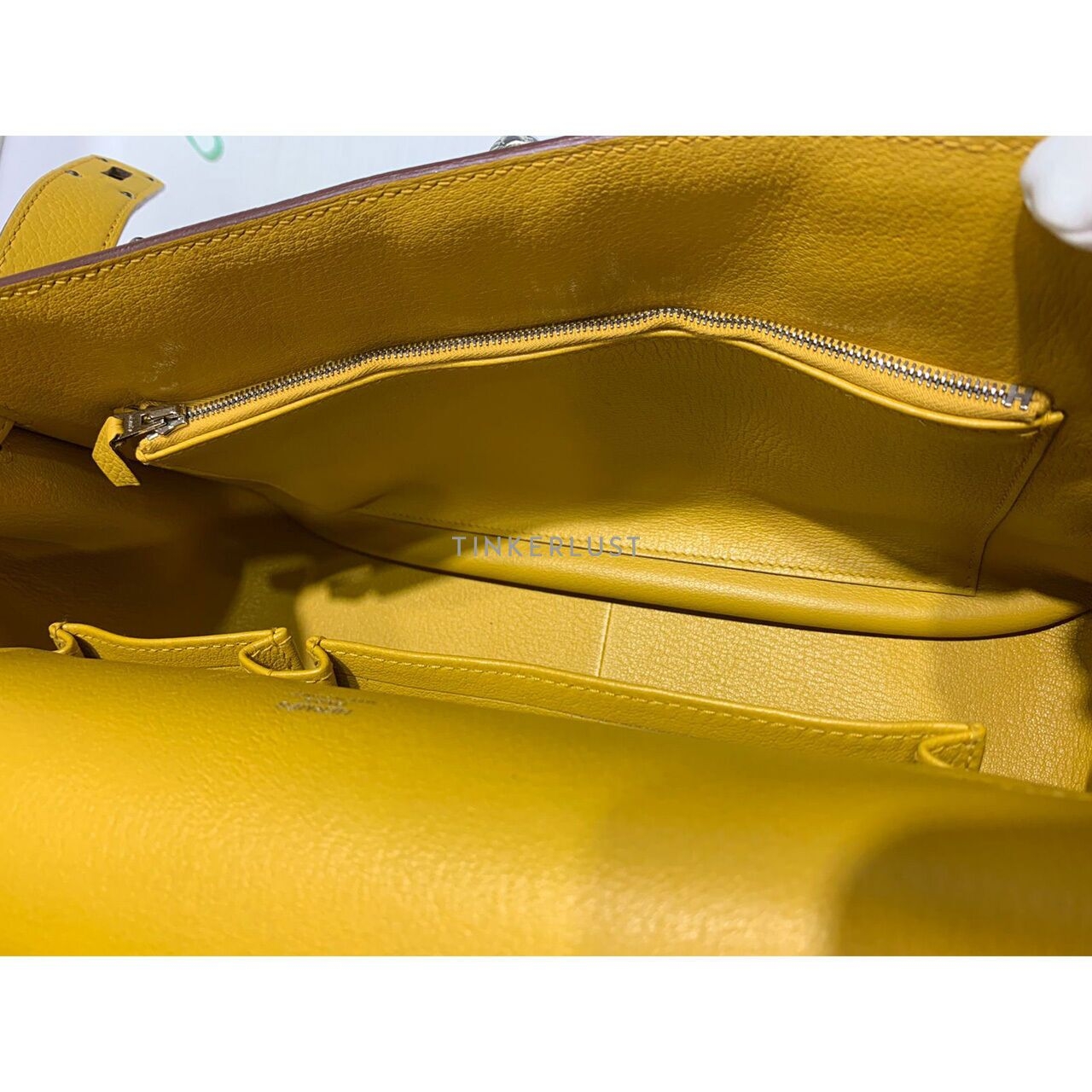 Hermes Jypsiere 31 Clemence Yellow # D 2019 Sling Bag 