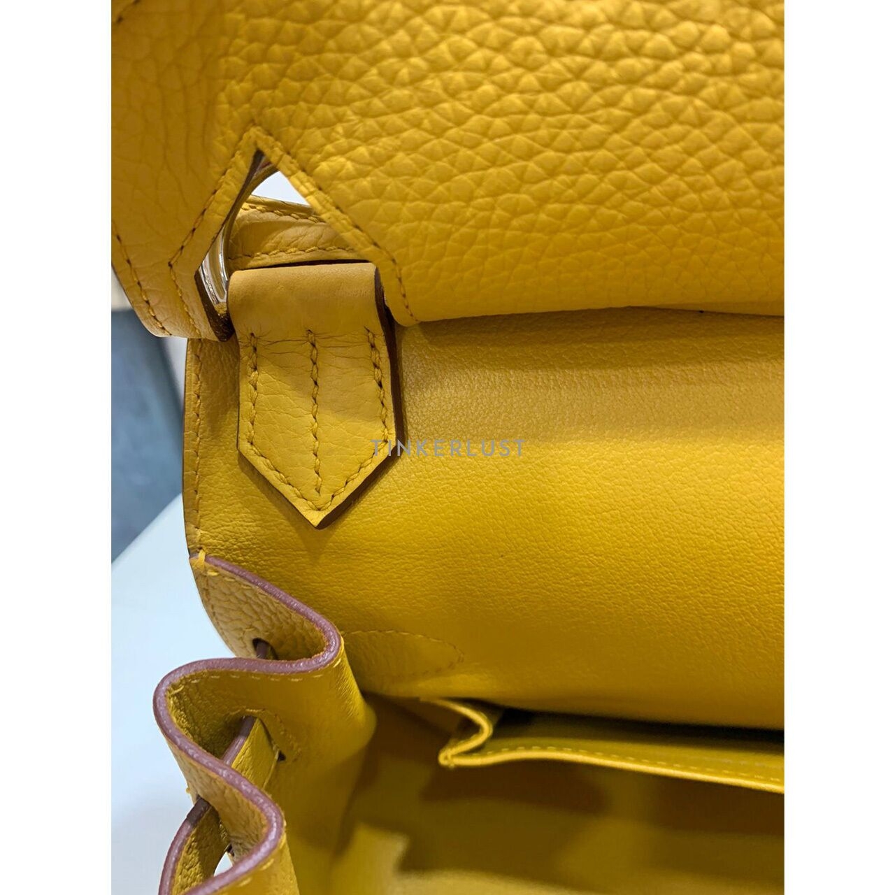 Hermes Jypsiere 31 Clemence Yellow # D 2019 Sling Bag 