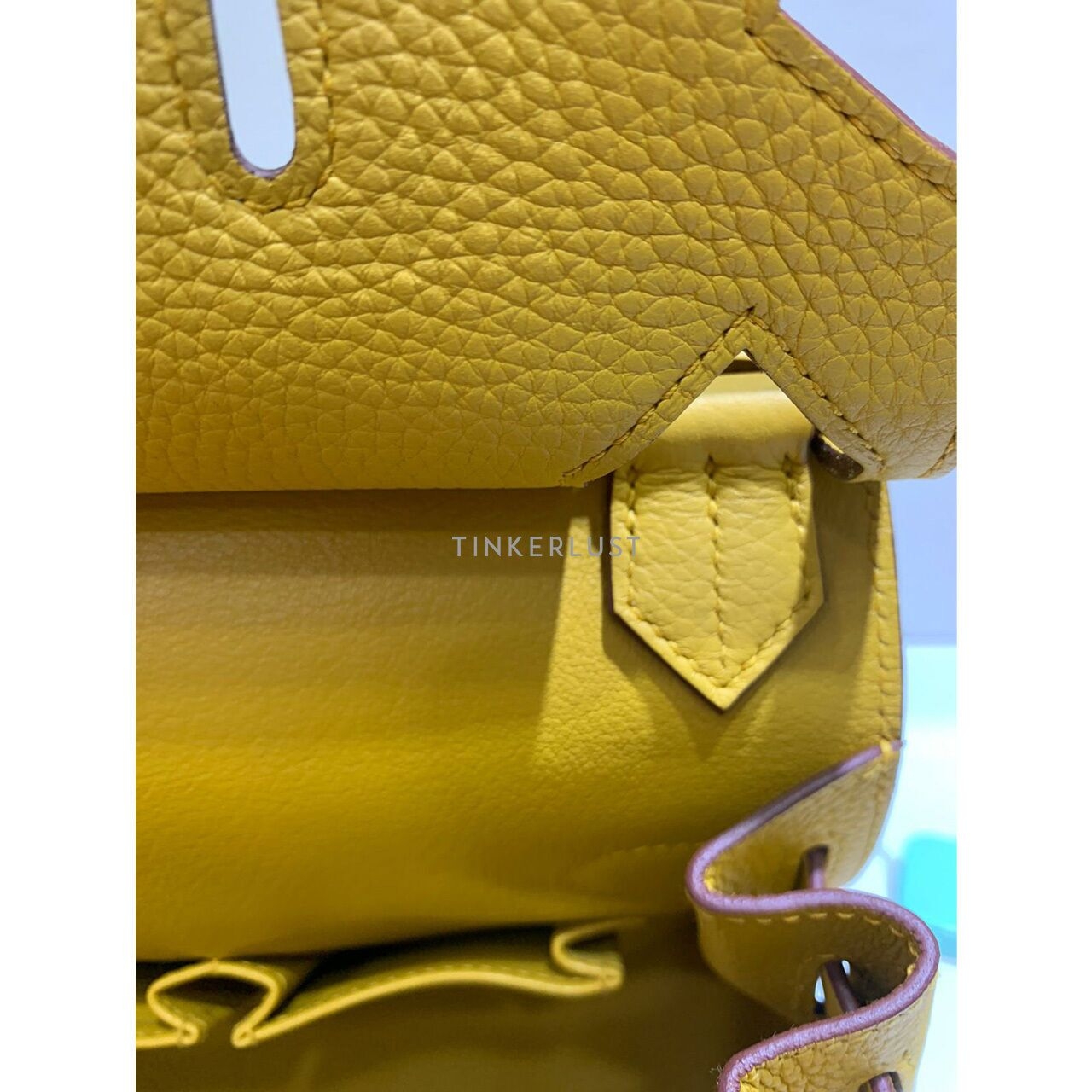 Hermes Jypsiere 31 Clemence Yellow # D 2019 Sling Bag 