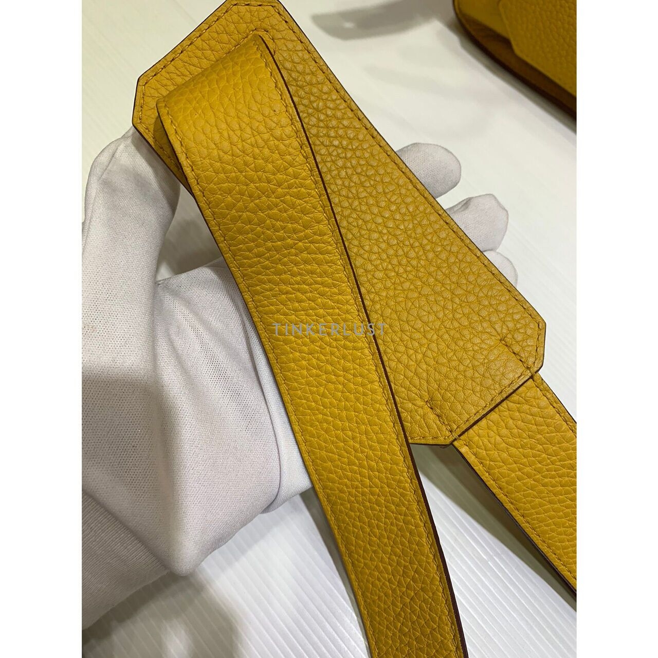 Hermes Jypsiere 31 Clemence Yellow # D 2019 Sling Bag 