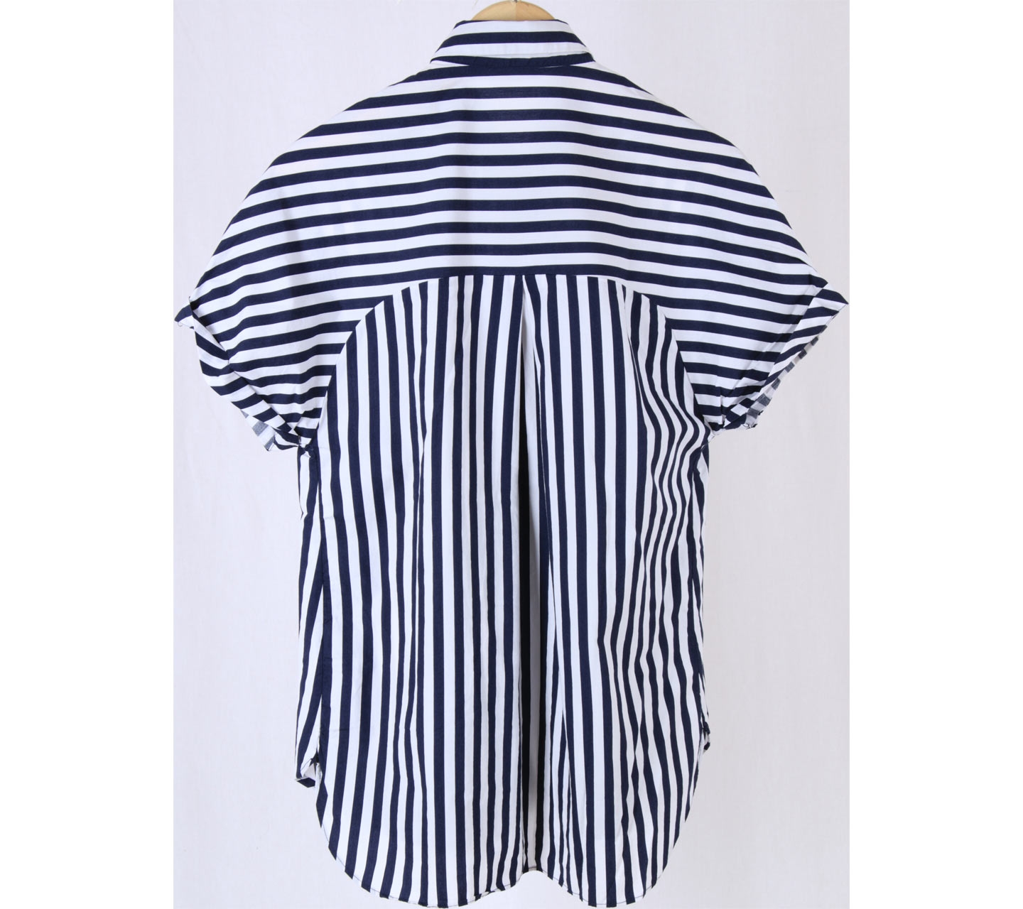 Zara Dark Blue And White Stripped Blouse