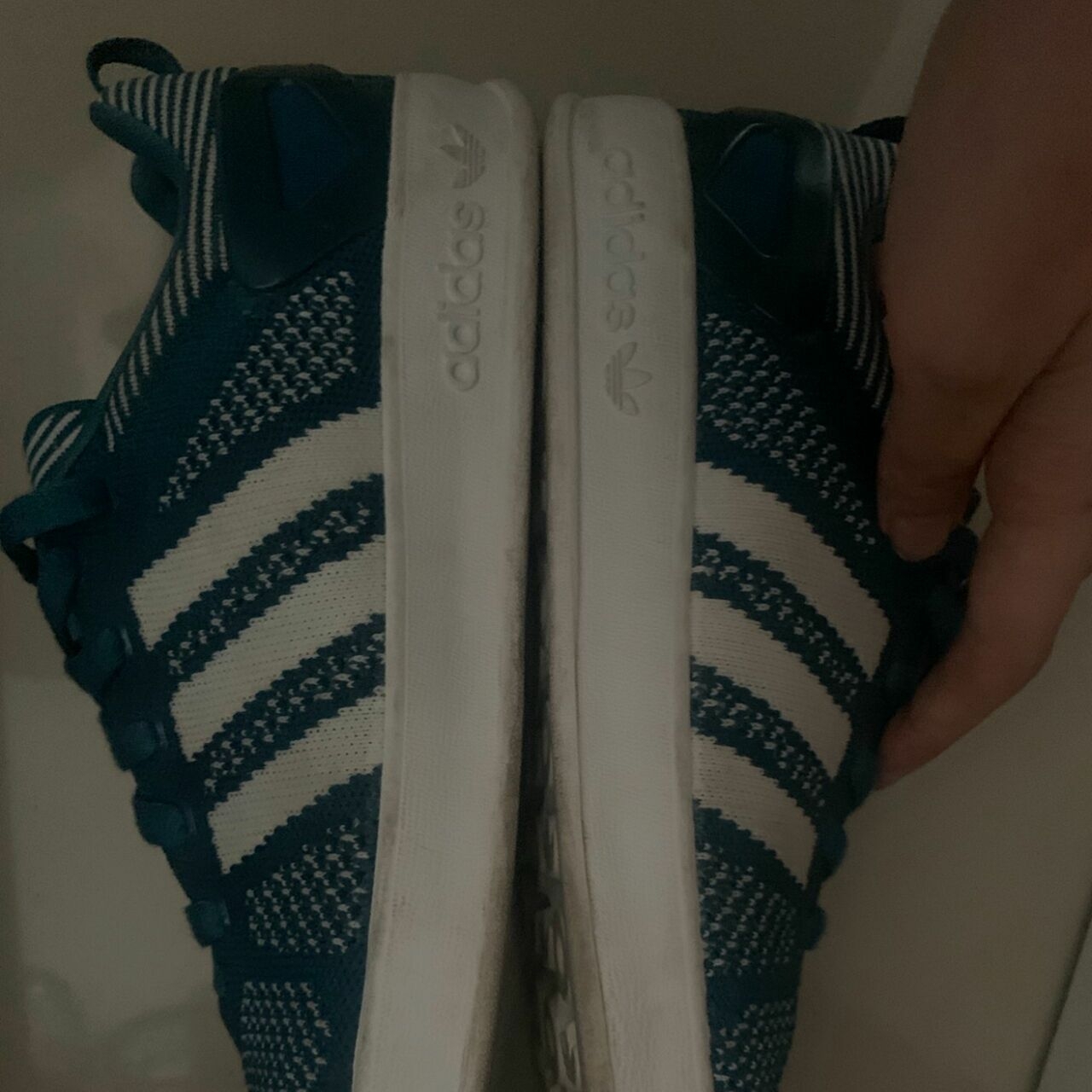 Adidas Blue & White Sneakers