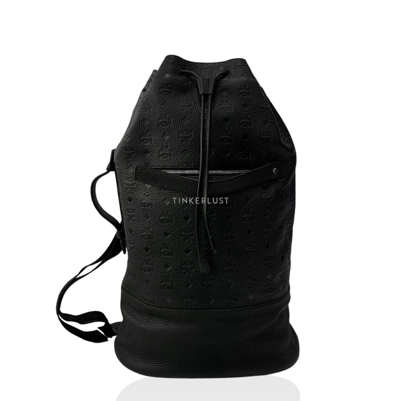 MCM Bucket Drawstring Large Black 2023 Sling Bag