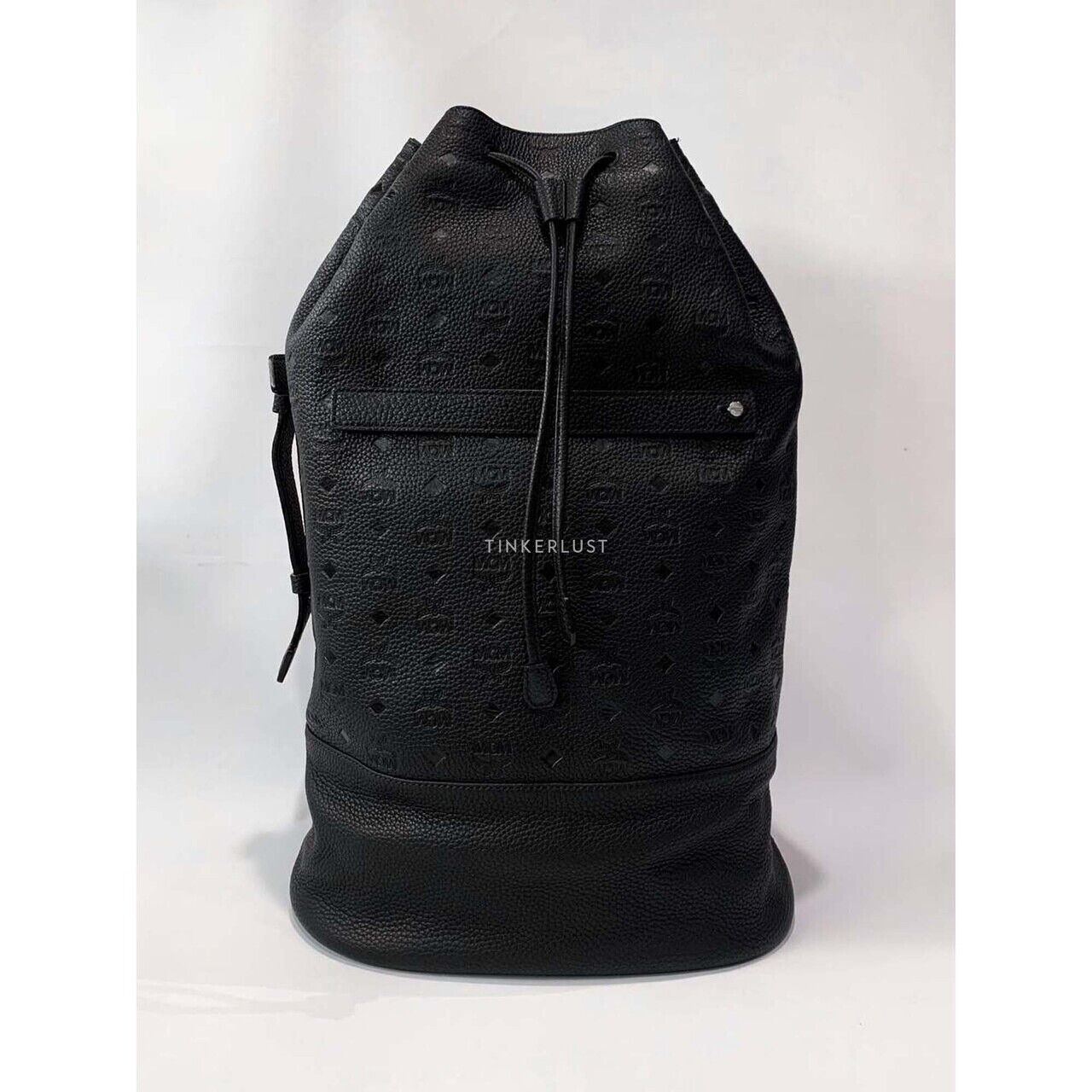 MCM Bucket Drawstring Large Black 2023 Sling Bag