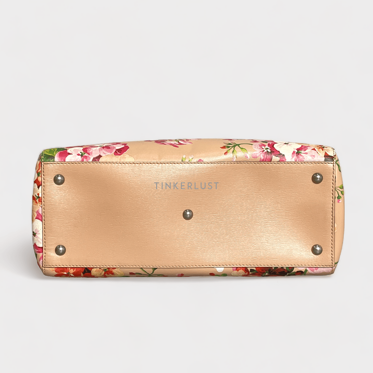 Gucci Pink Floral Bamboo Shopper Tote