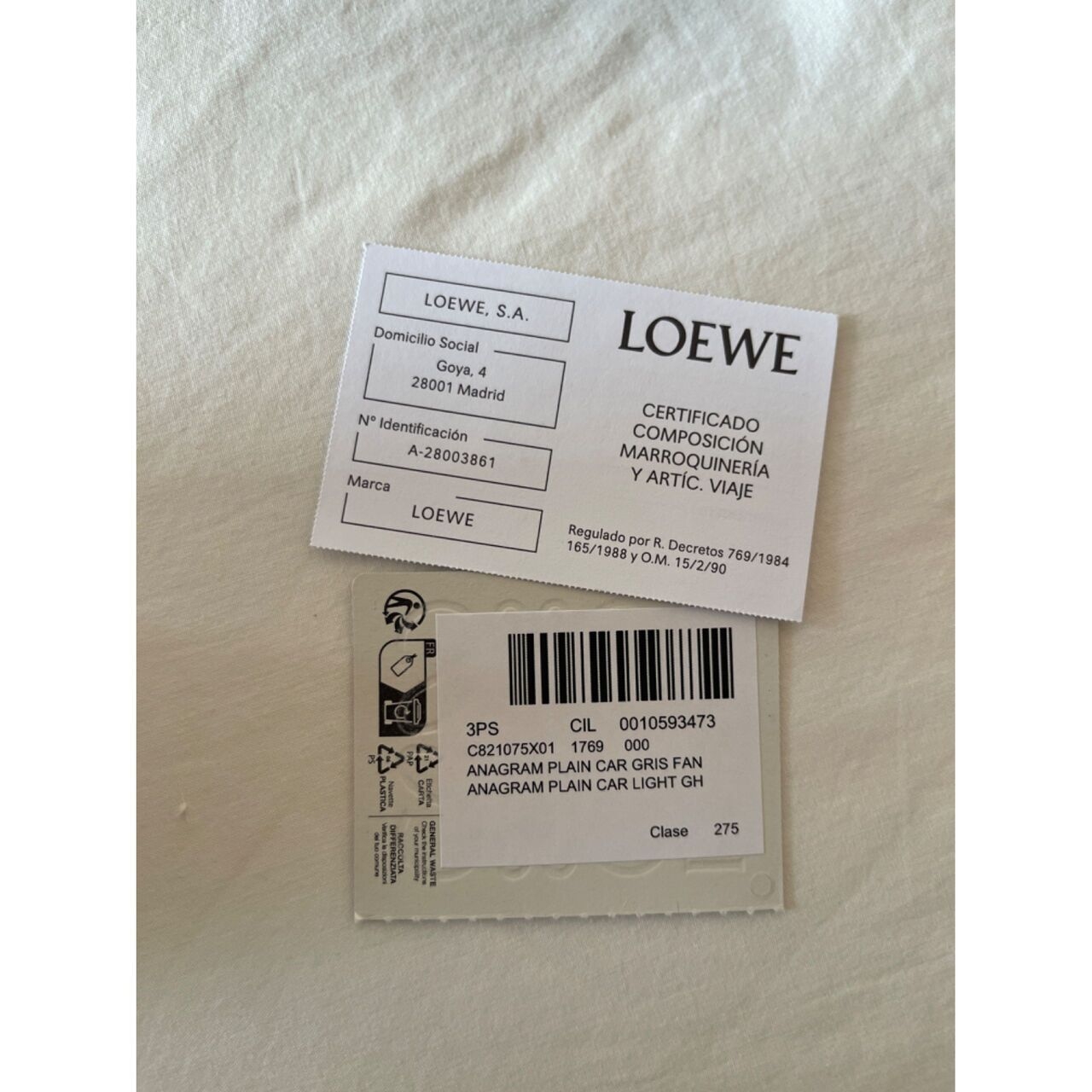 Loewe Anagram Plain Card Holder