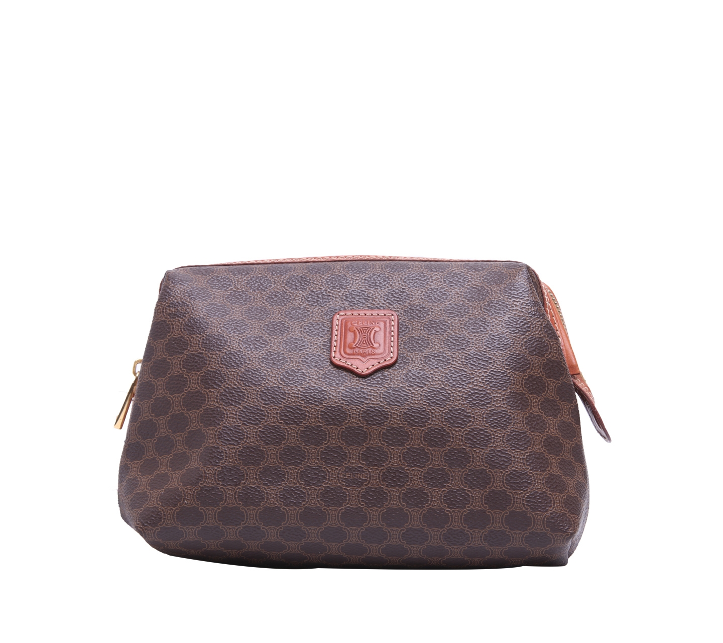 Celine Brown Vintage Monogram Pouch