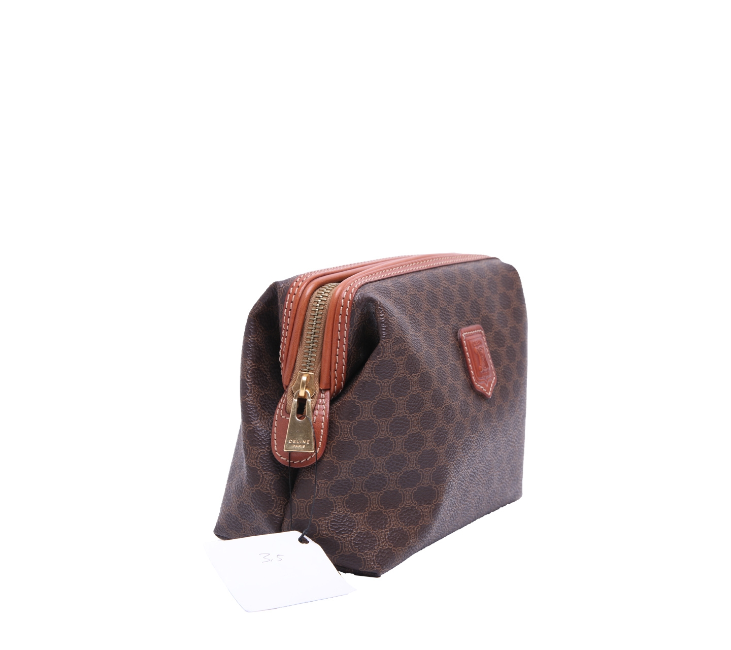 Celine Brown Vintage Monogram Pouch