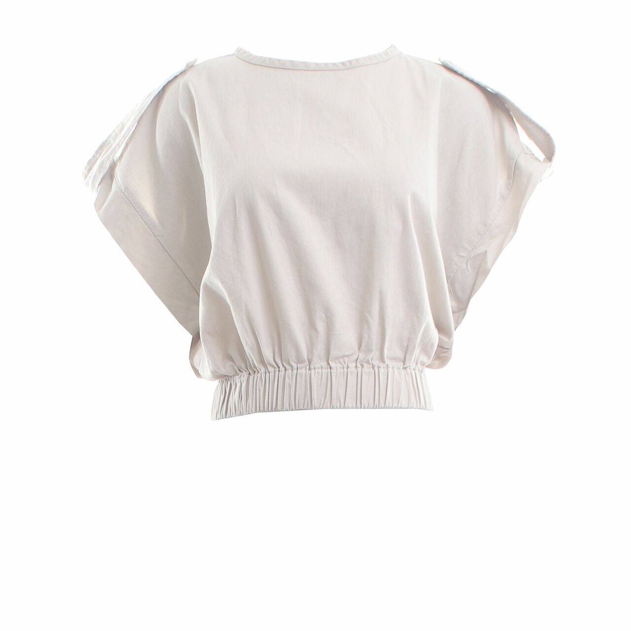 ATS The Label Beige Crop Blouse