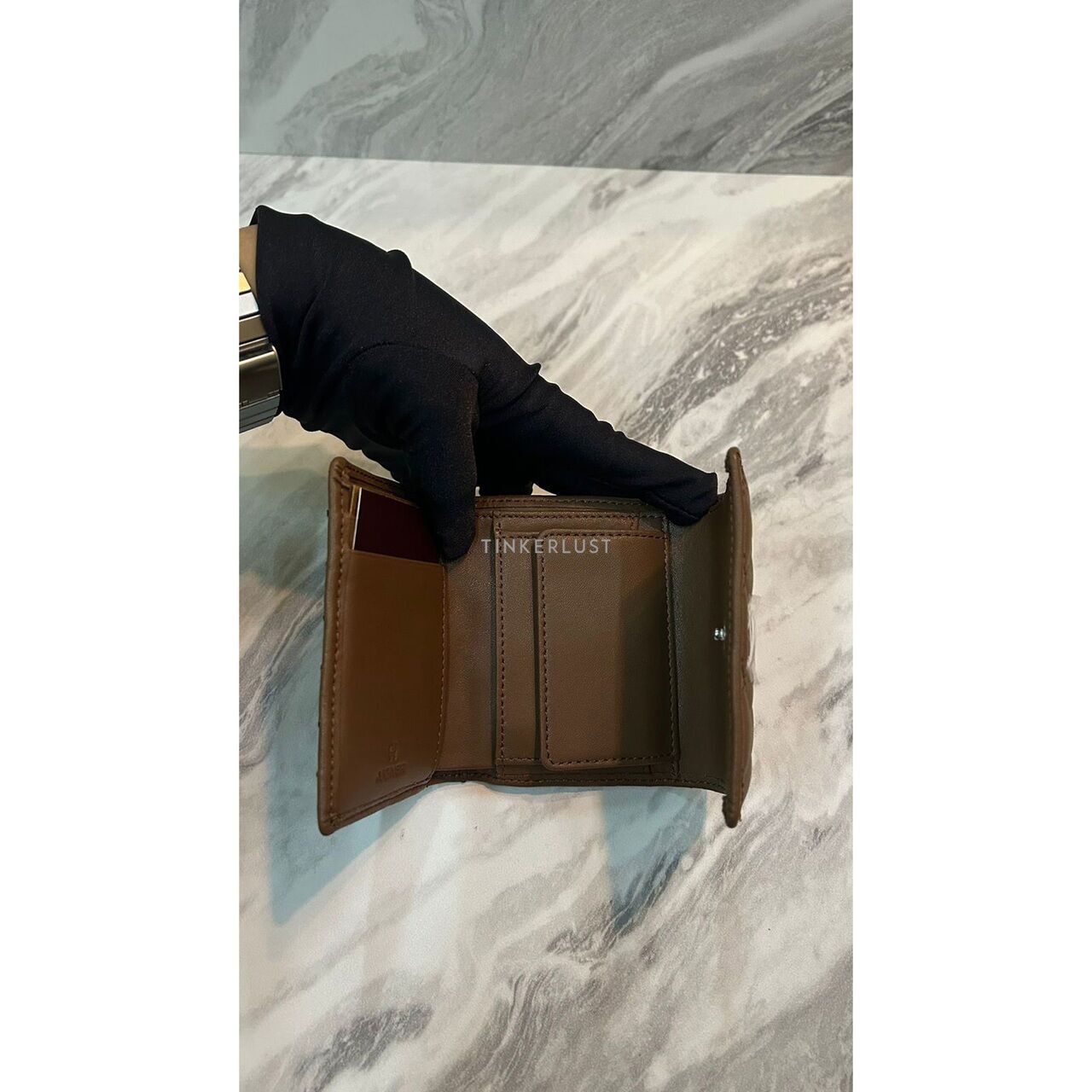 Aigner Dark Toffee Bifold Wallet