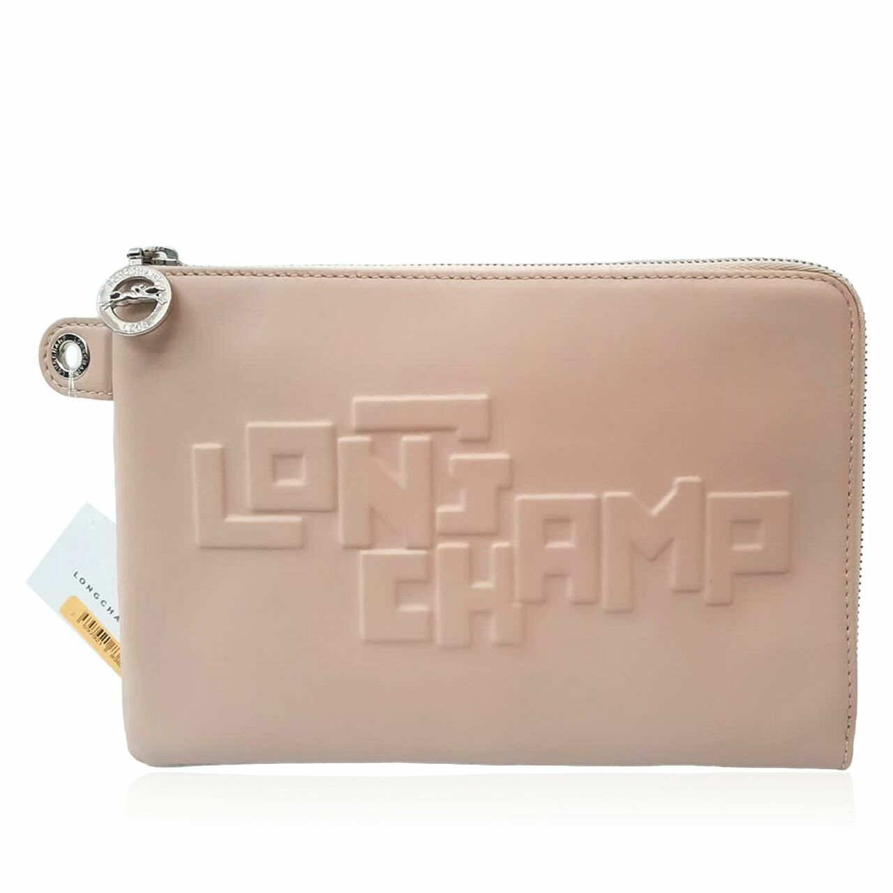 Longchamp Pochette LGP Nude Craie Leather Wallet