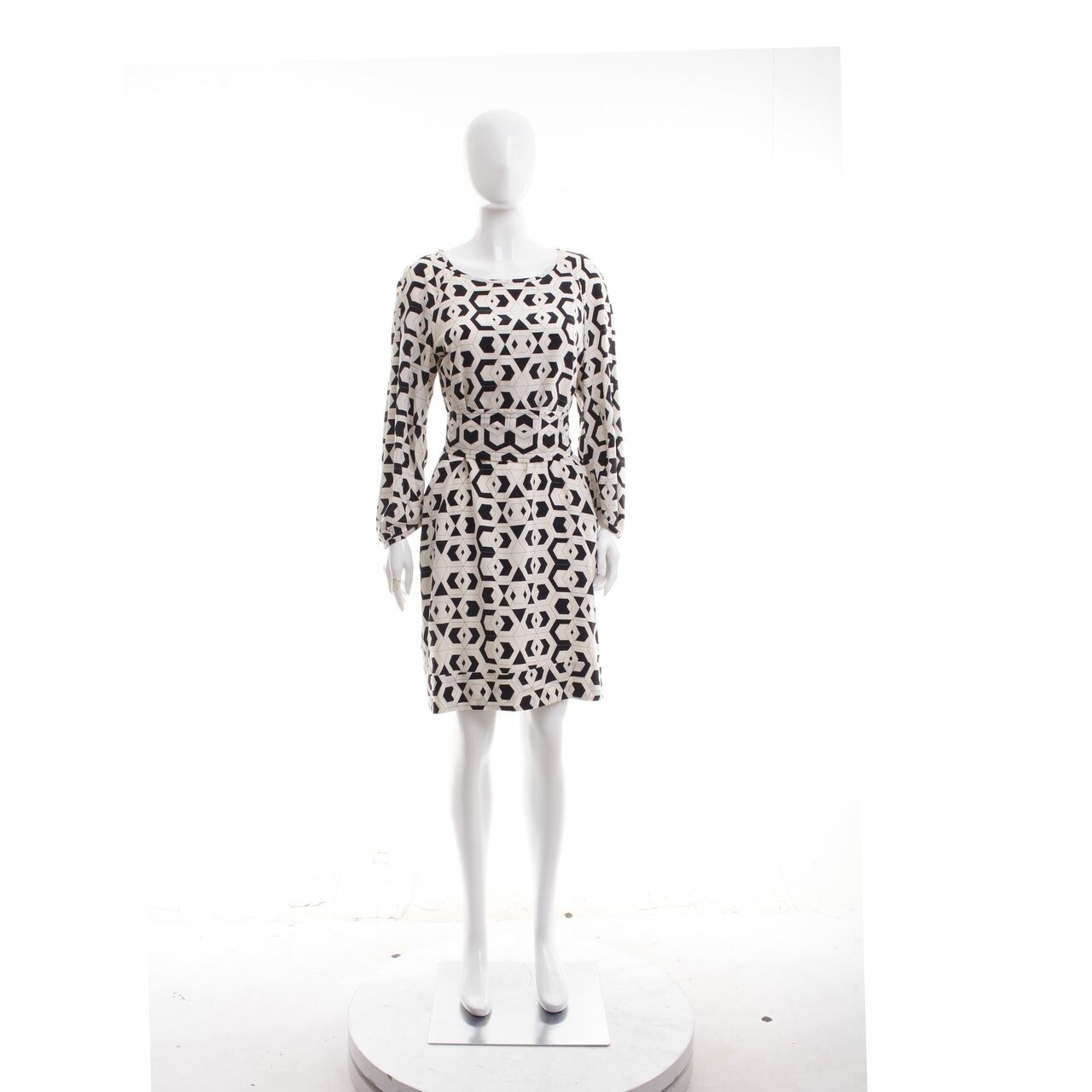 Diane Von Furstenberg Black & White Midi Dress