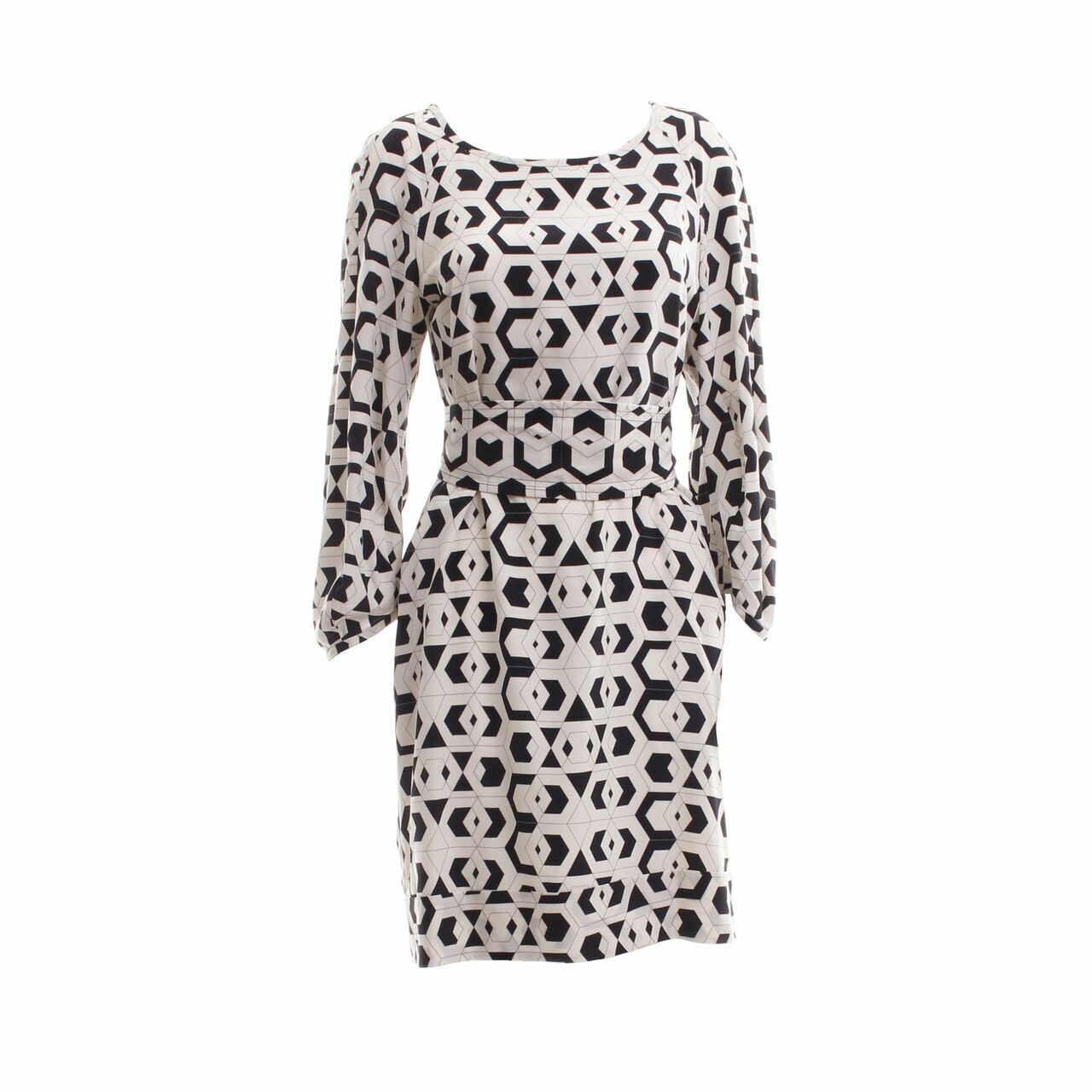 Diane Von Furstenberg Black & White Midi Dress