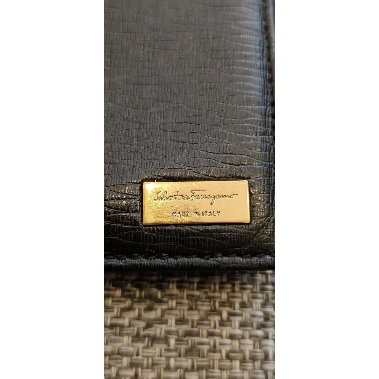 Salvatore Ferragamo Gold & Black Wallet