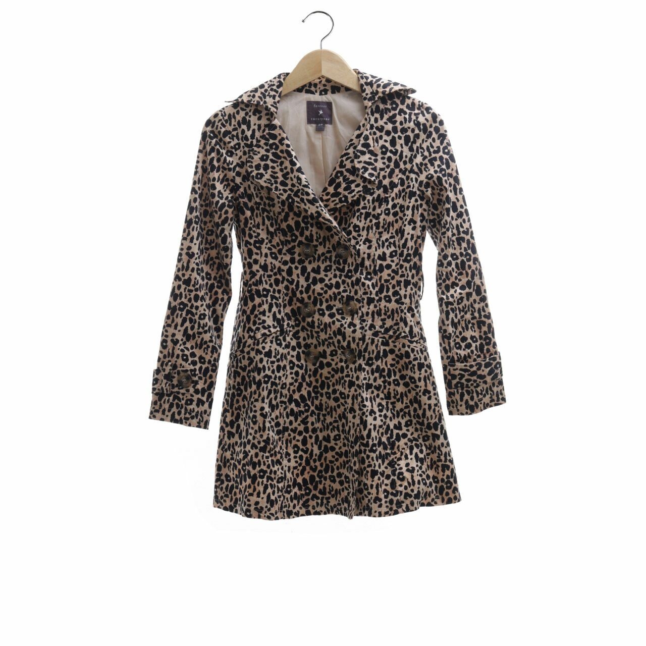 Forever 21 Light Brown & Black Leopard Blazer