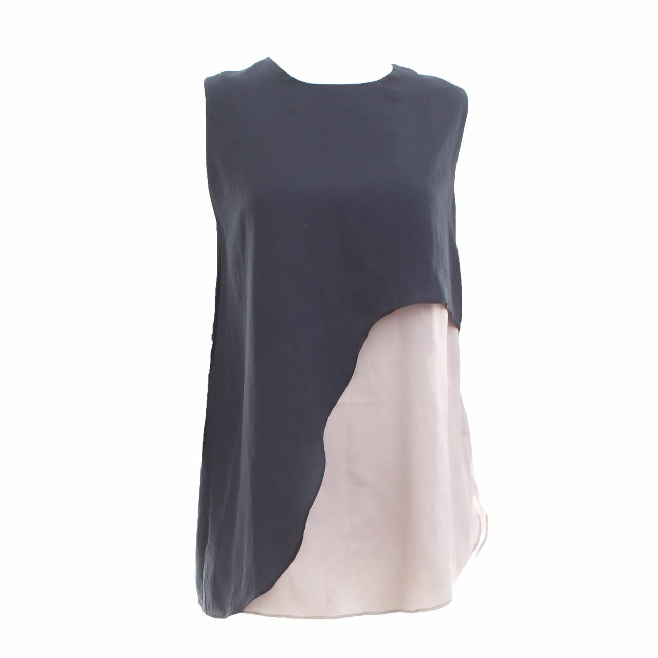 Southaven Navy & Mauve Metallic Sleeveless