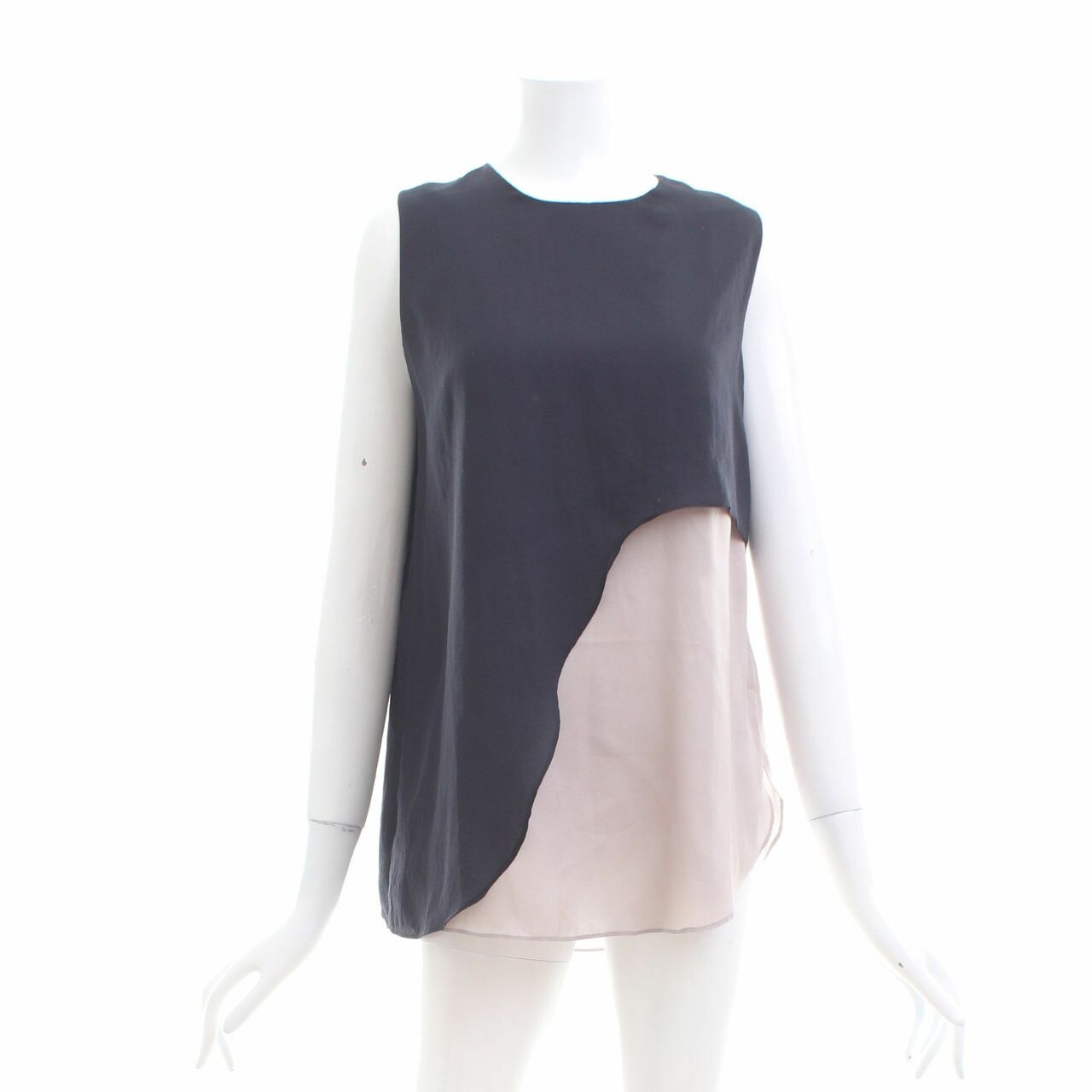 Southaven Navy & Mauve Metallic Sleeveless