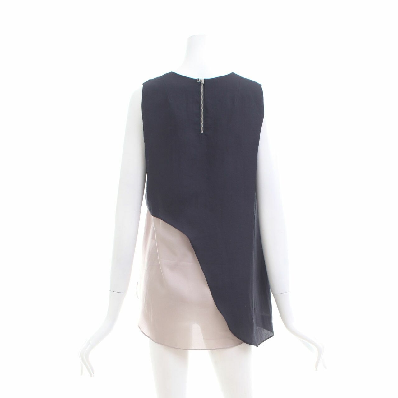 Southaven Navy & Mauve Metallic Sleeveless