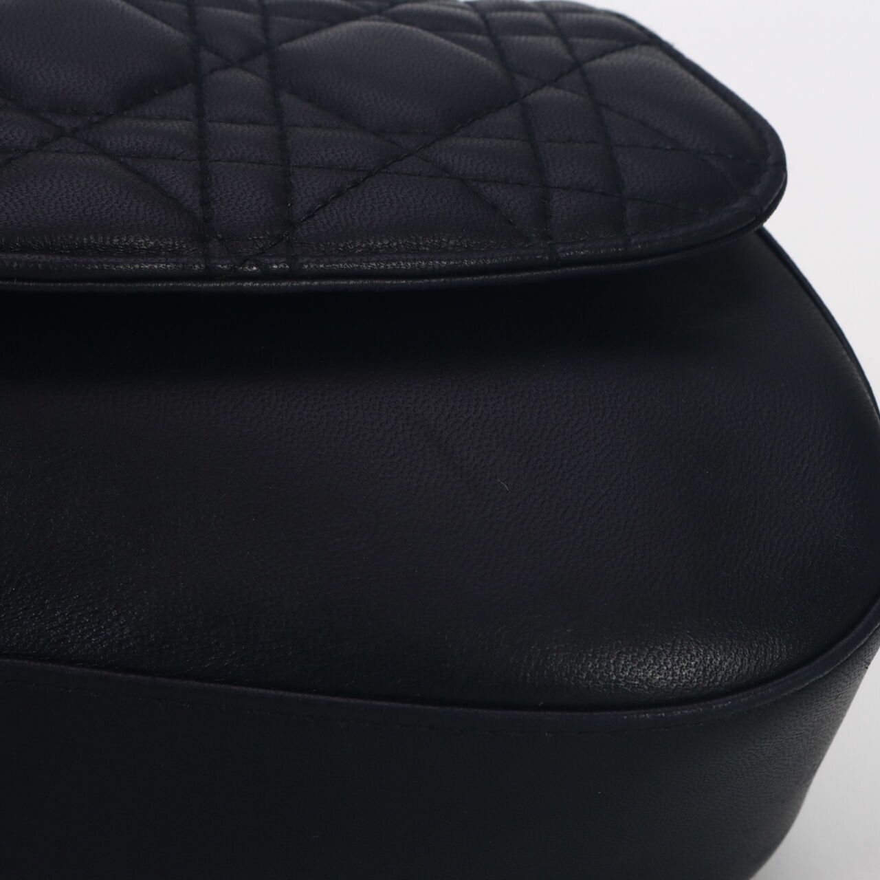 Christian Dior Black Cannage Lambskin Evening Baguette Bag