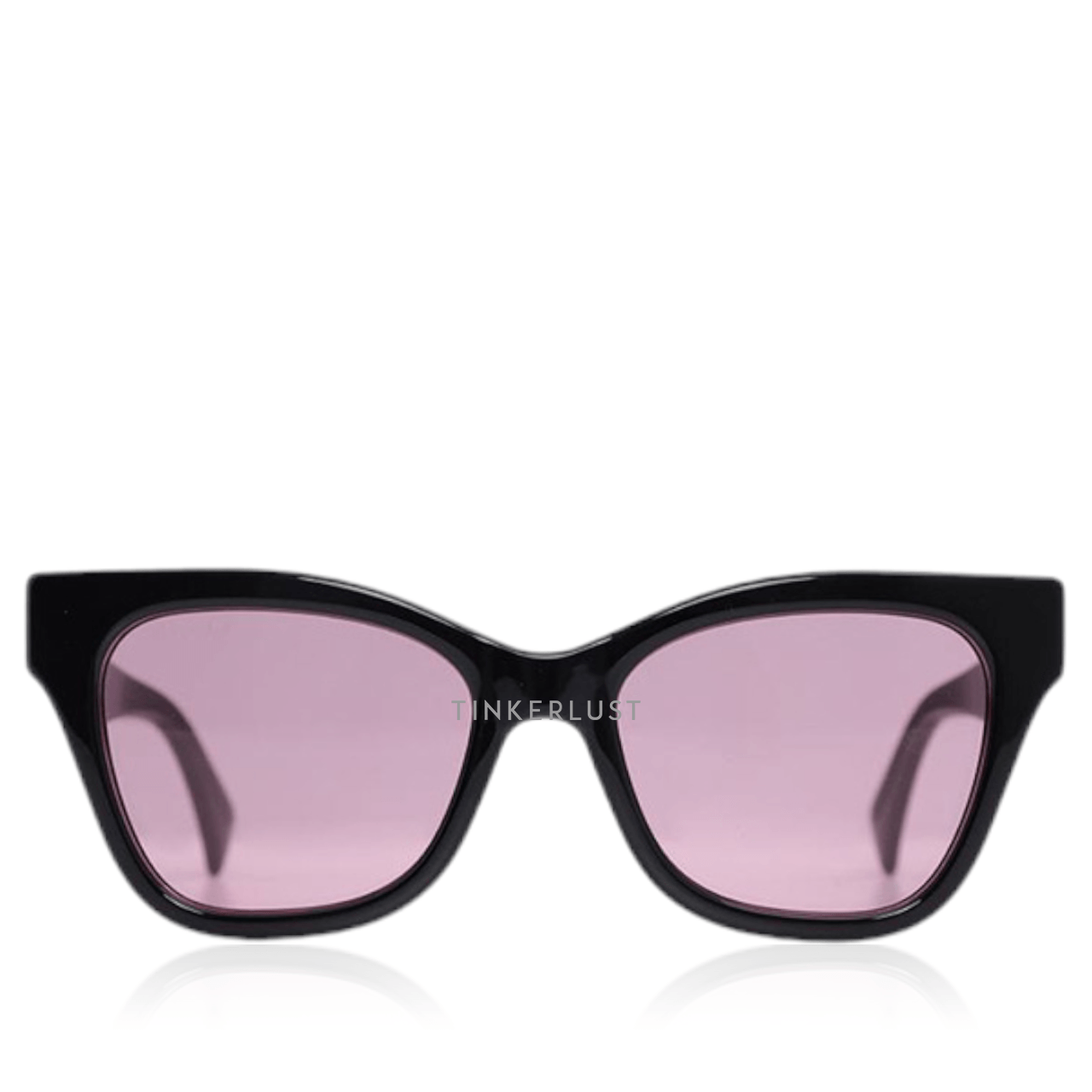 Gucci Women Logo Print Tinted Sunglasses in Black/Pink Acetate	