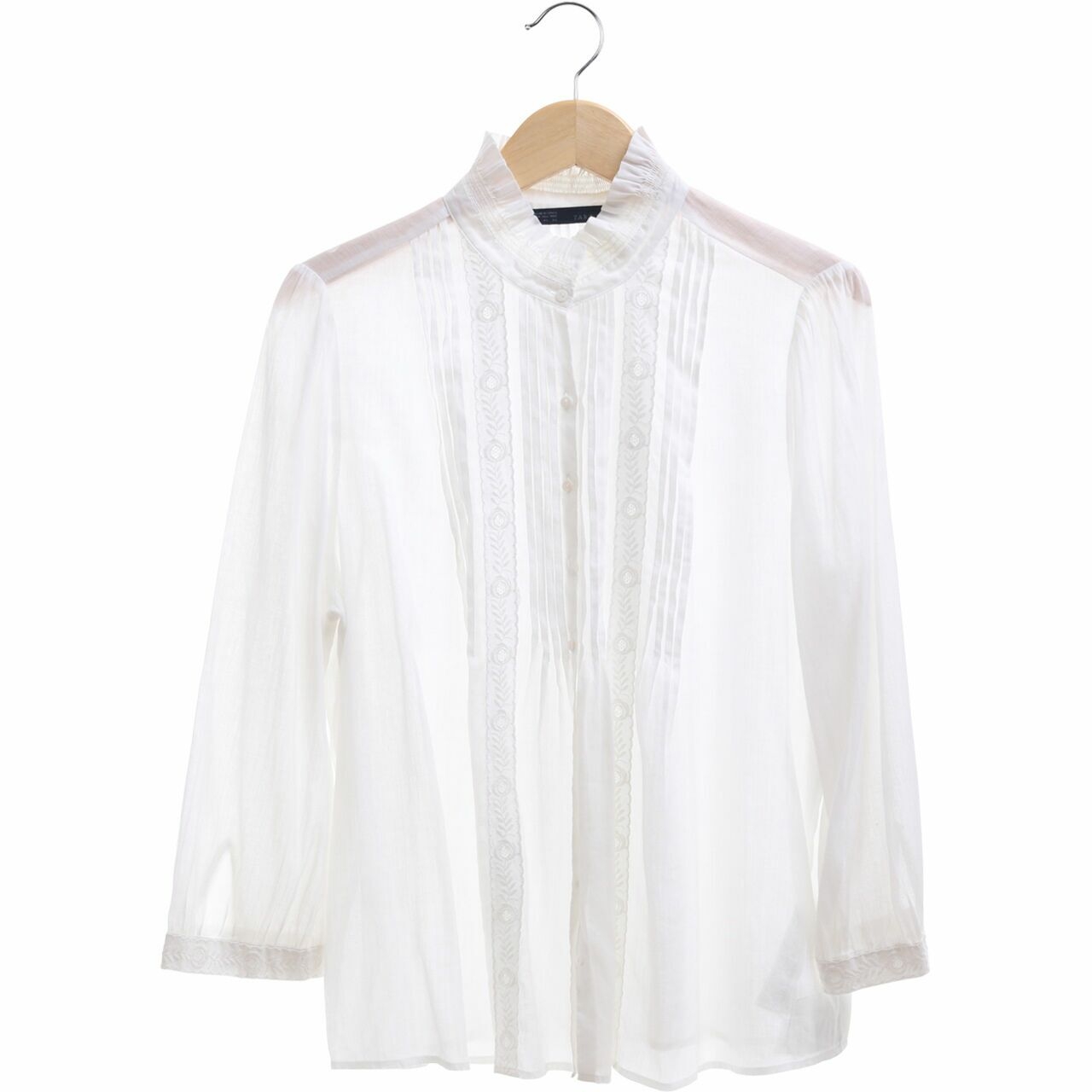 Zara Off White Blouse