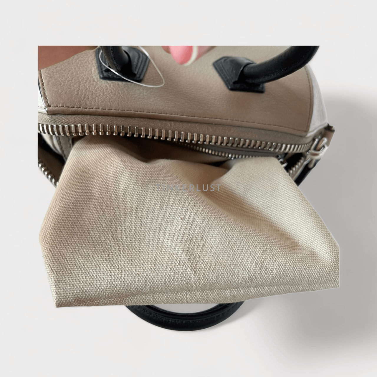 Givenchy Antigona Mini Bag Linen Goatskin Tricolor