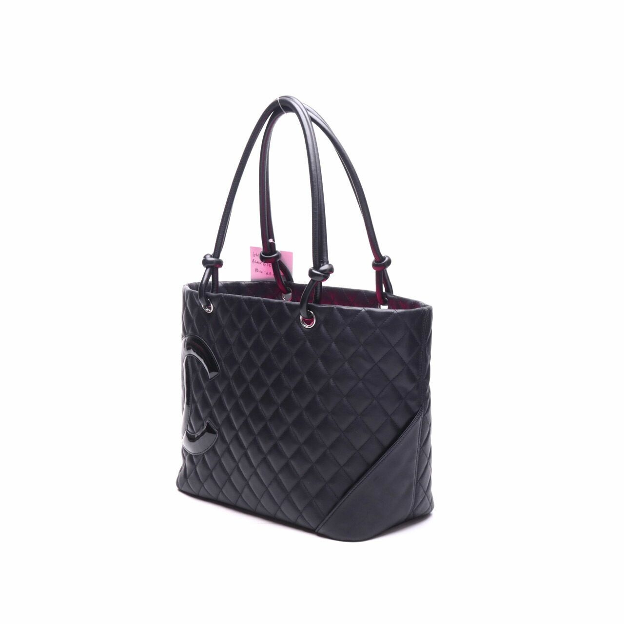 Chanel Black Quilted Leather Ligne Cambon Large Tote Bag