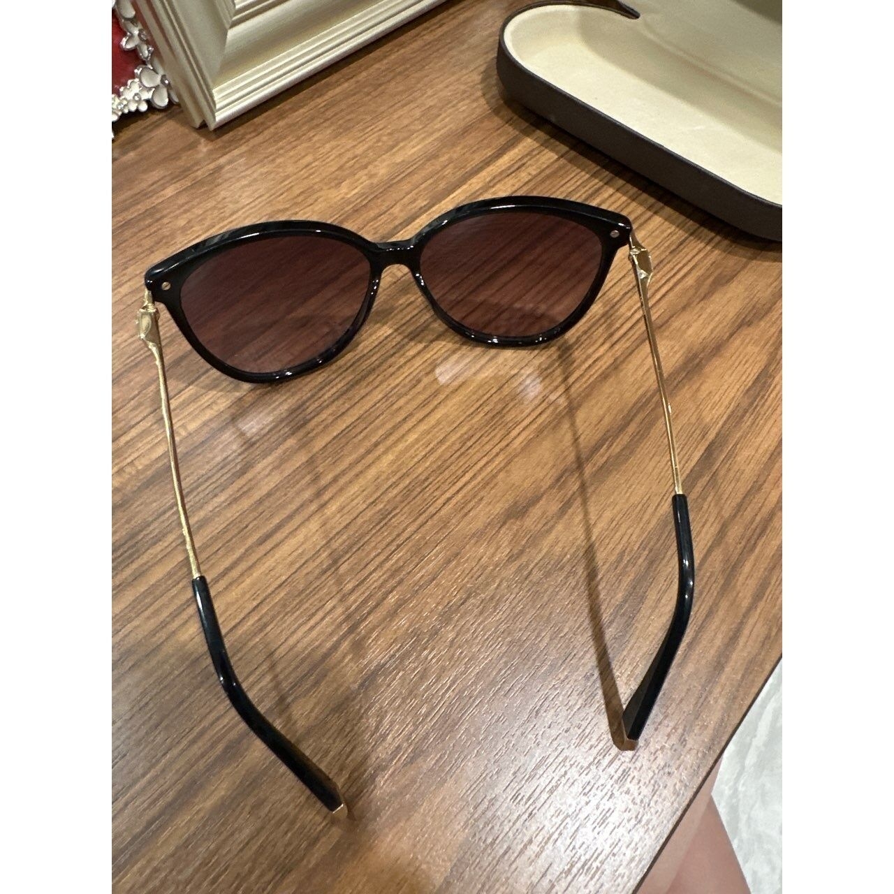 Max Mara MM Bright Gold & Black Sunglasses