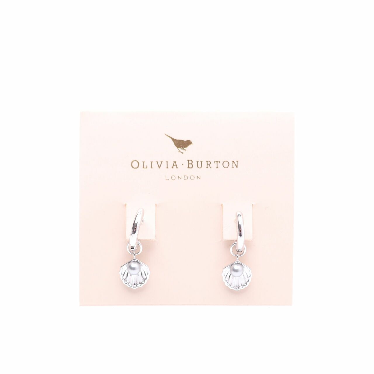 Olivia Burton Silver Clam Earrings