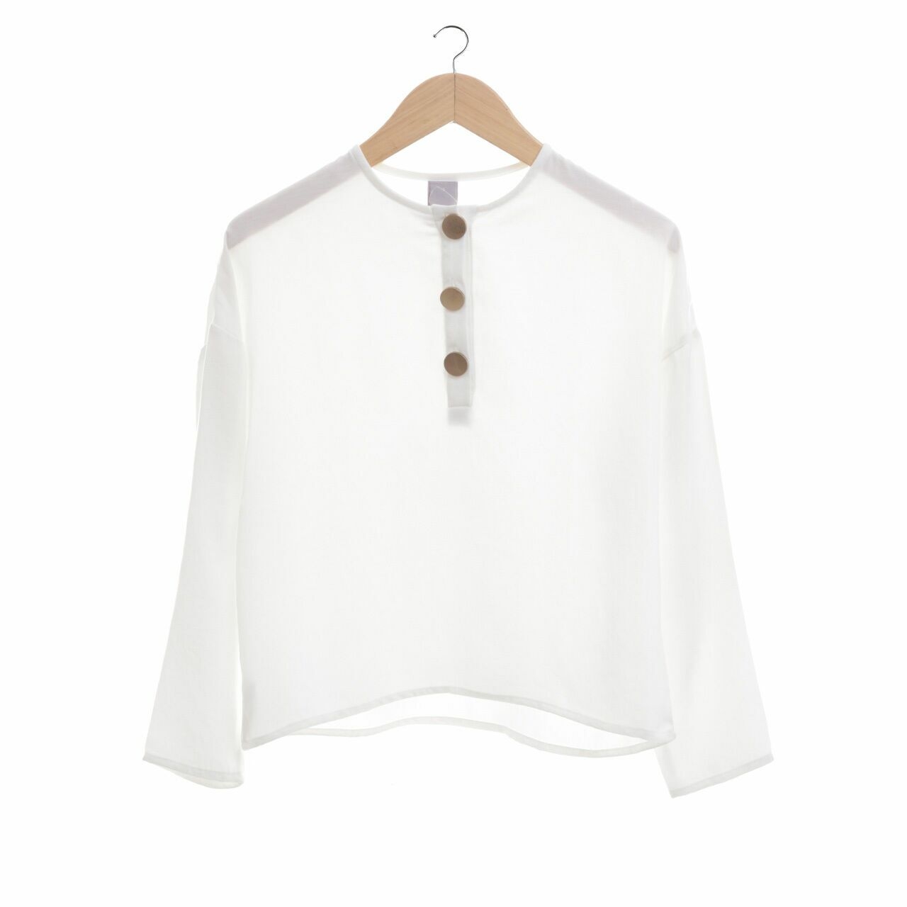 Cotton Ink Studio White Blouse