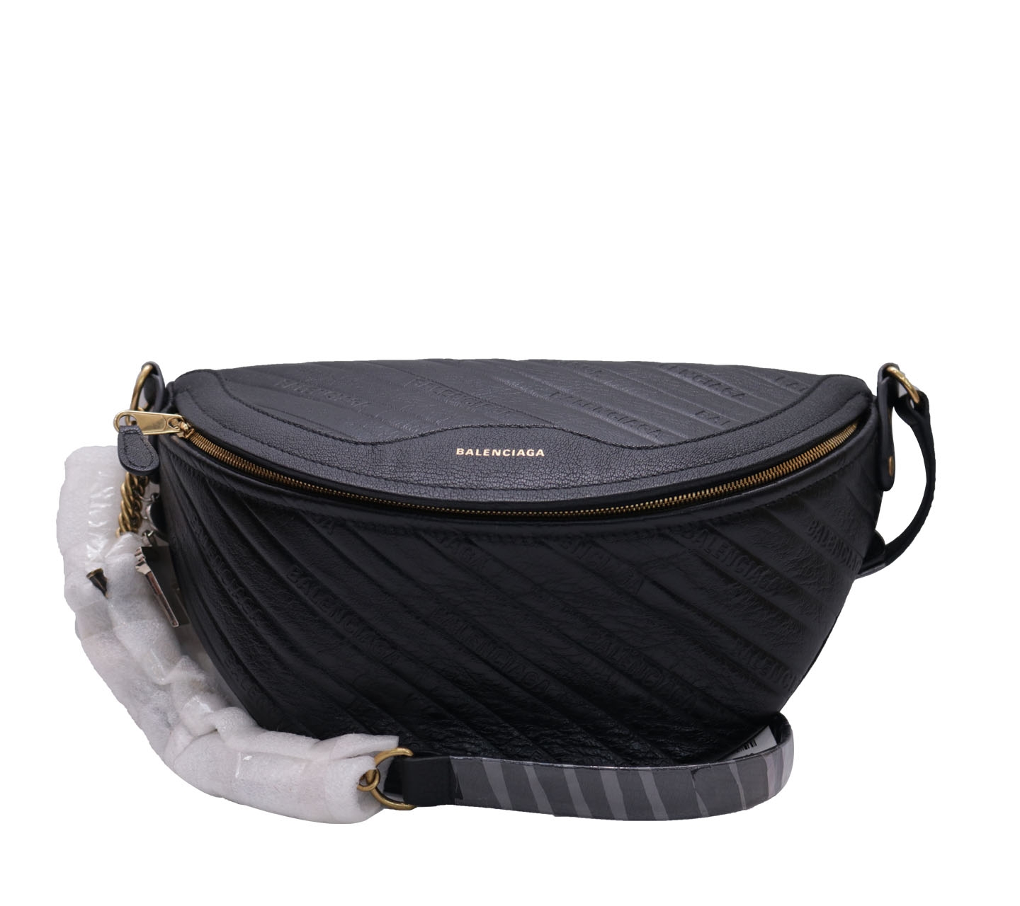 Balenciaga Black Souvenirs XXS Belt Sling Bag