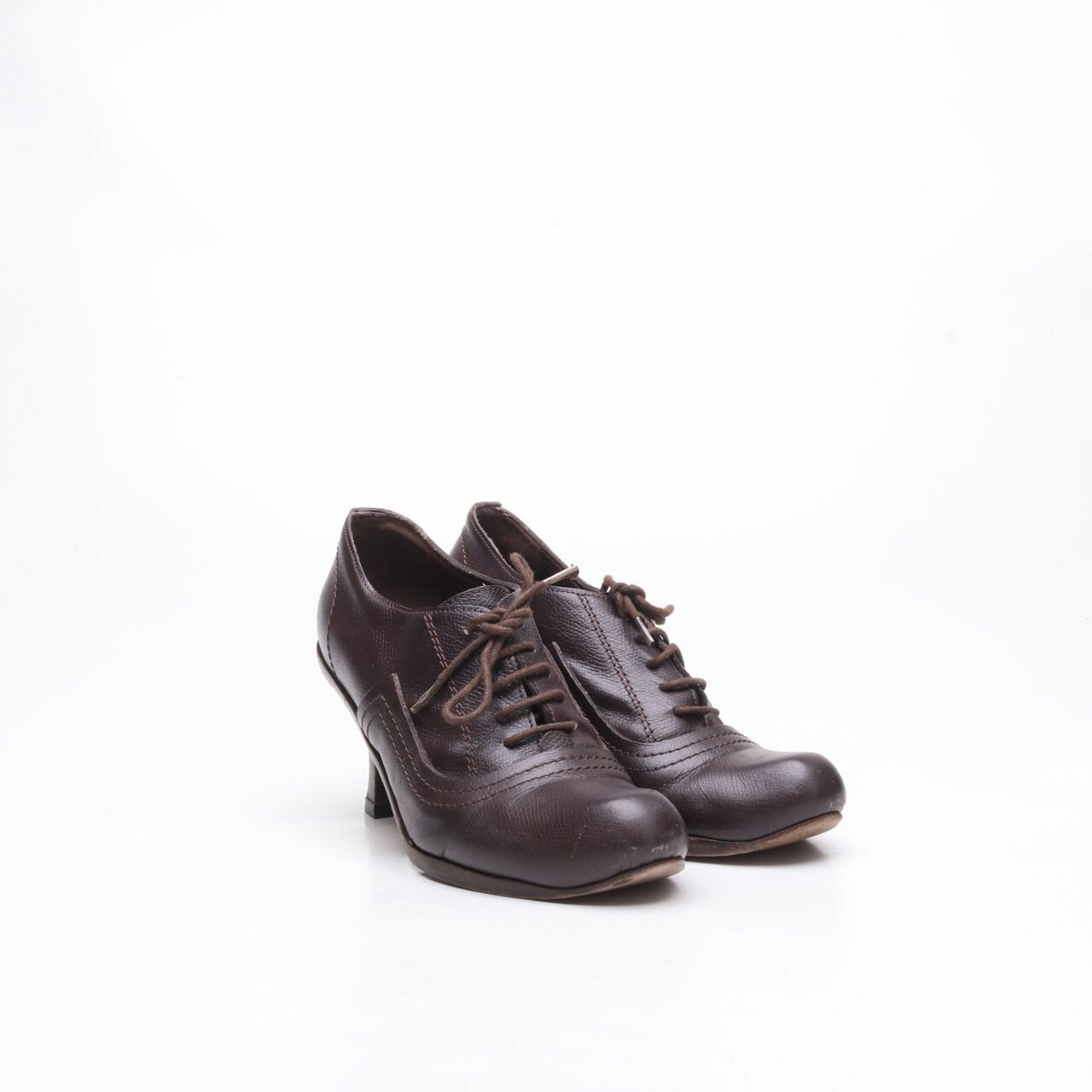 Marni Dark Brown Lace Up Hells