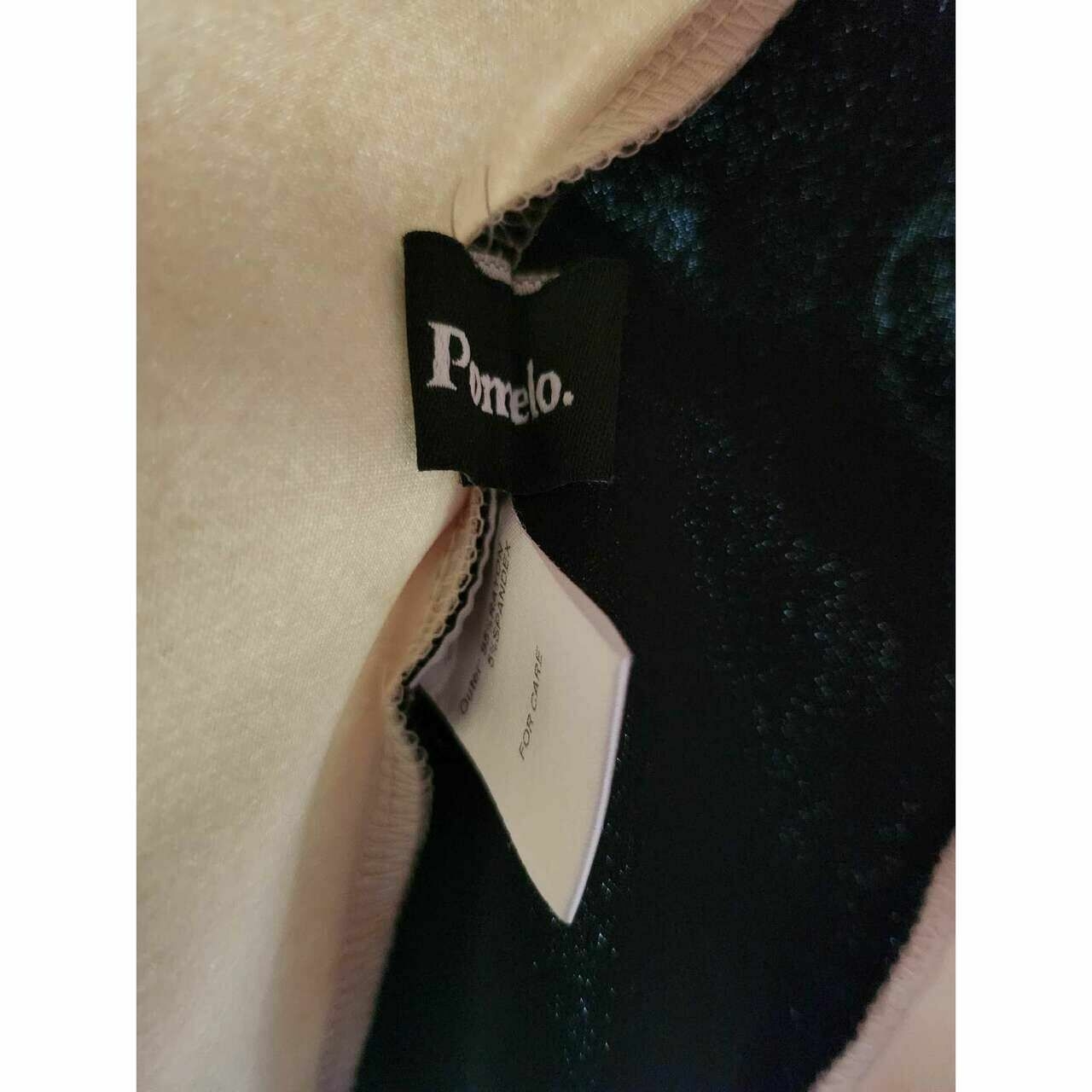 Pomelo. Black & Cream Midi Dress