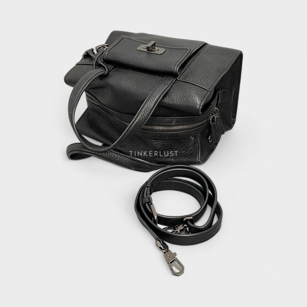 Braun Buffel Black Satchel