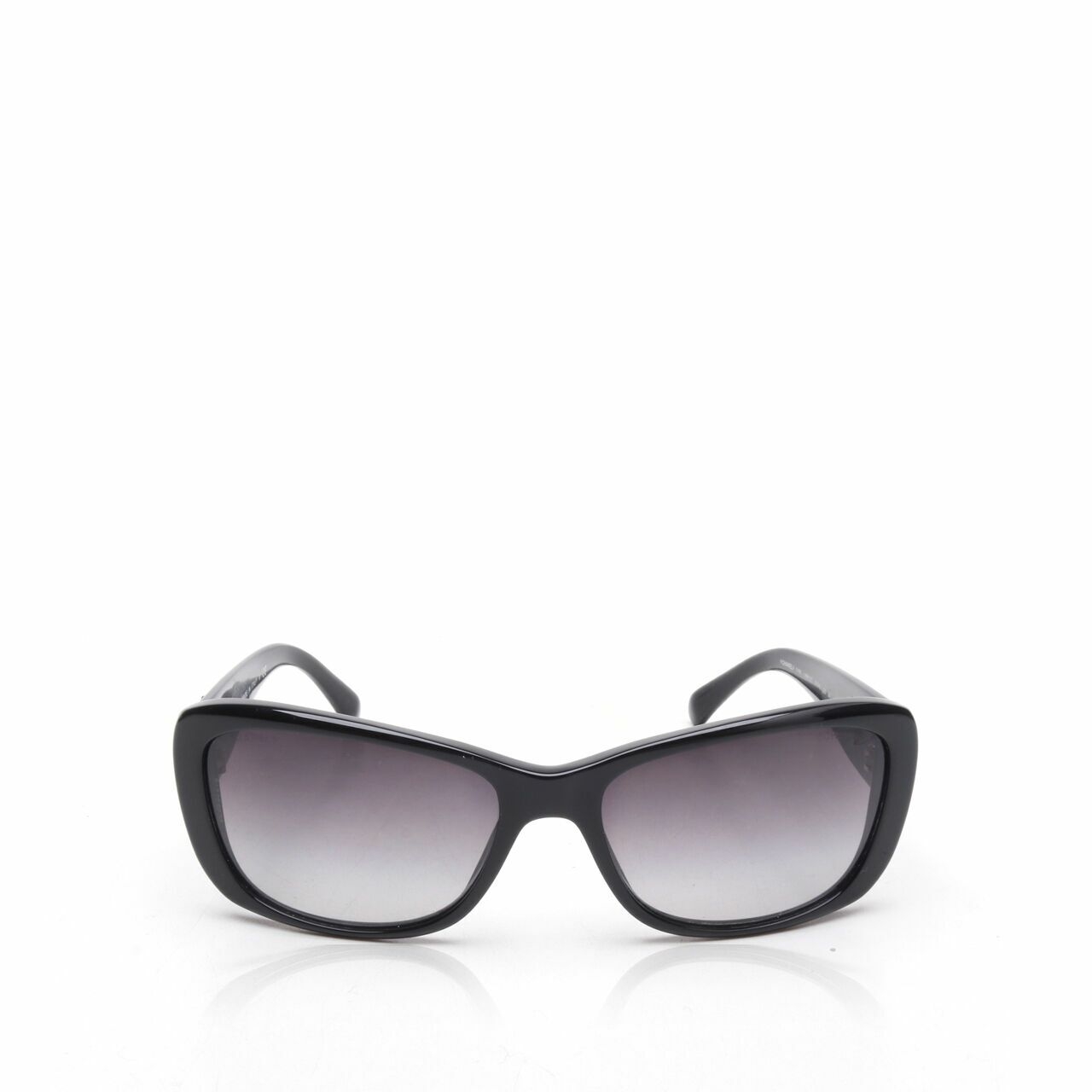 Chanel Camellia Sunglasses Black Frame