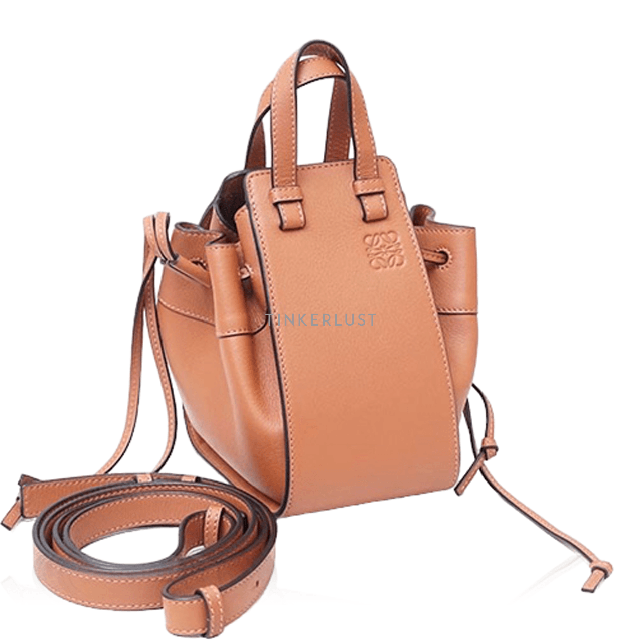 Loewe Mini hammock Drawstring Bag in Tan Classic Calfskin Satchel