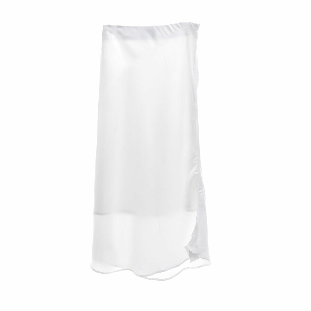 ATS The Label Broken White Midi Skirt