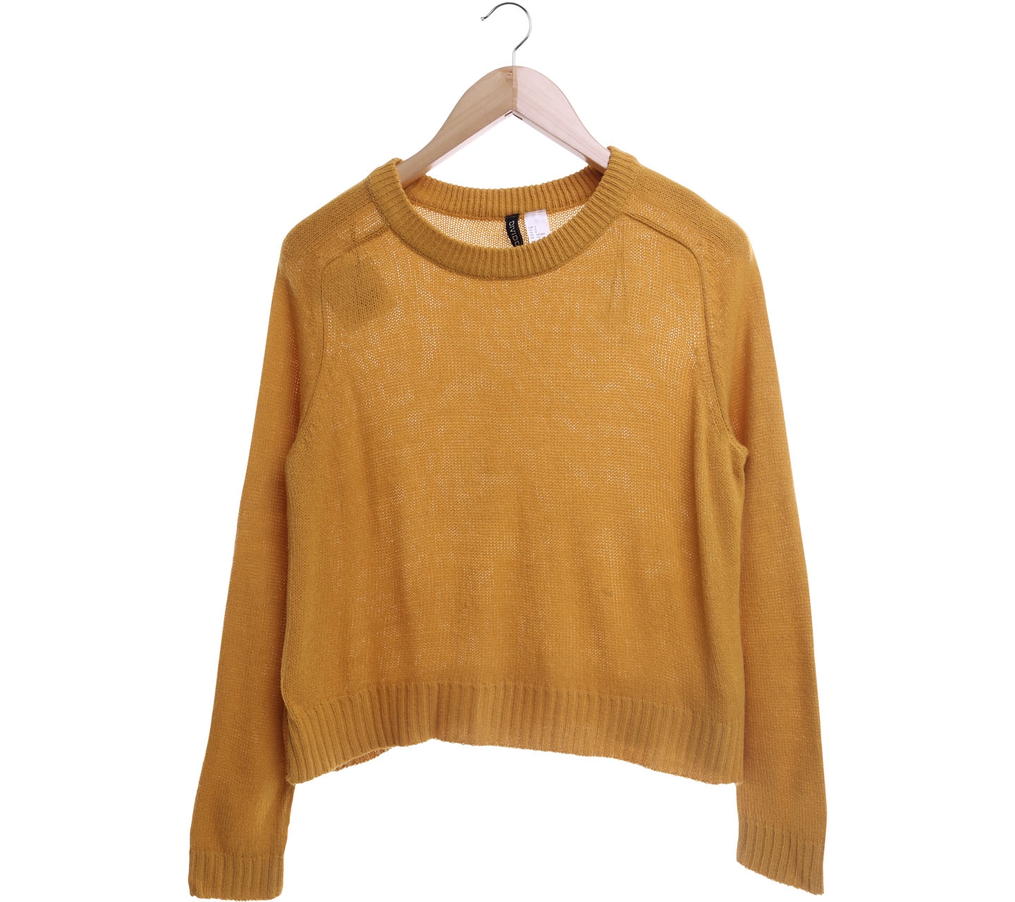 Divided Mustard Sweater