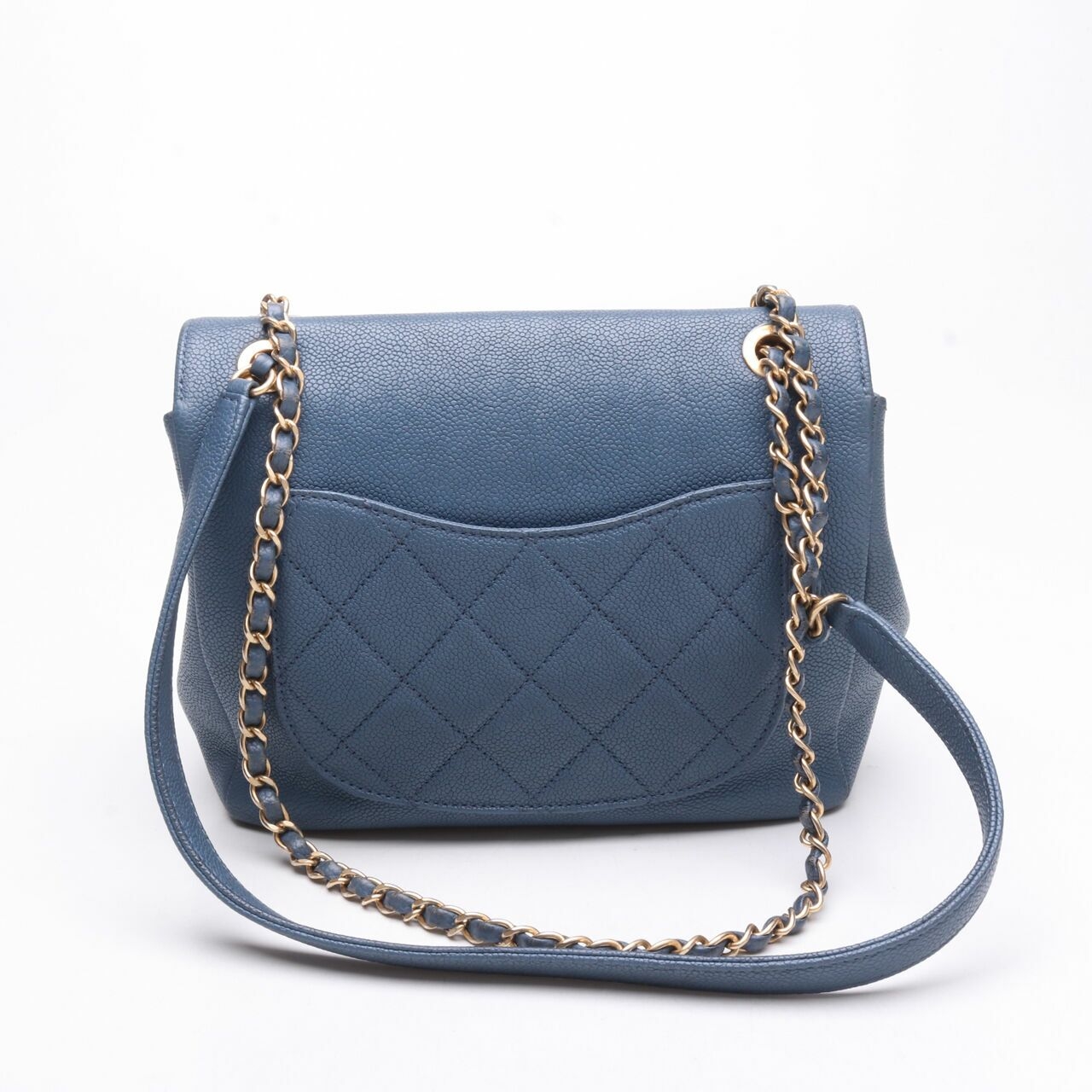 Chanel Caviar Affinity Shoulder Bag Blue