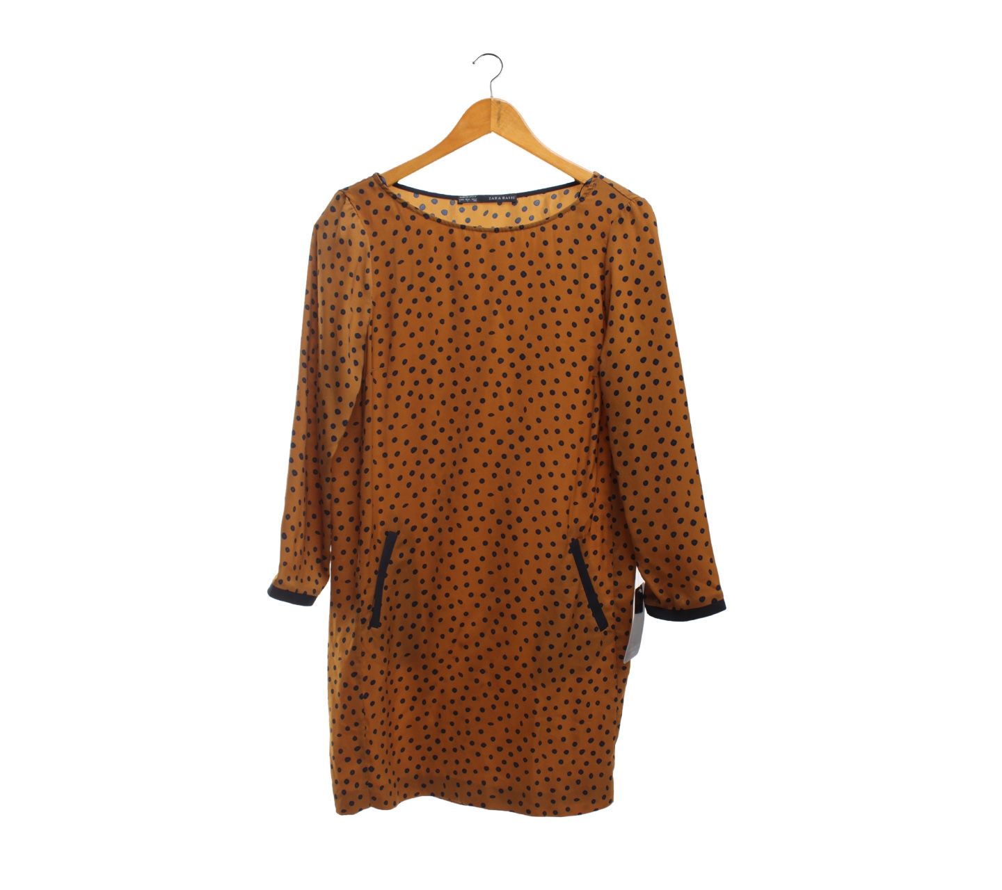 Zara Bronze Polkadot Mini Dress