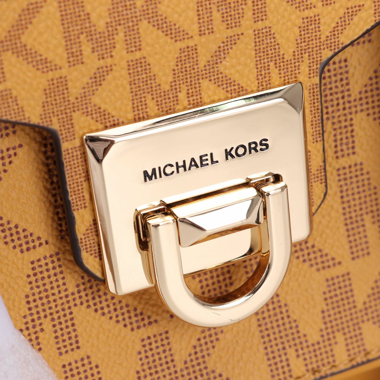 Michael Kors 35F1GNCS6V Manhattan Medium Marigold Multi Satchel