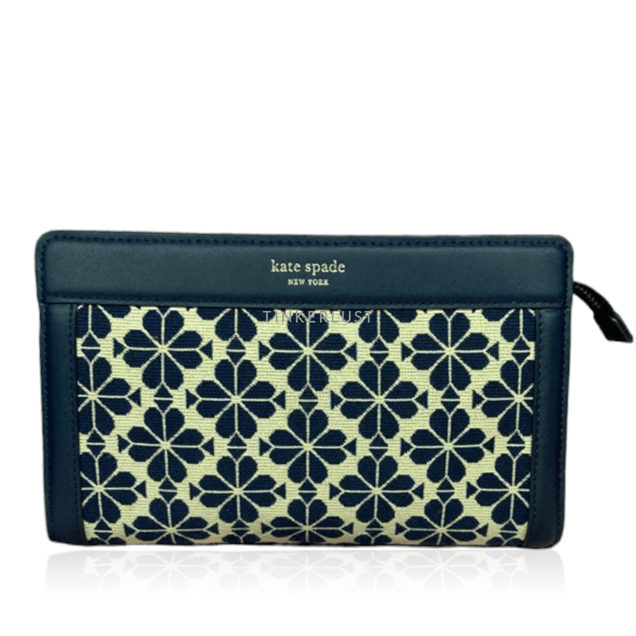 Kate Spade Navy Flower Jacquard Medium Sling Bag